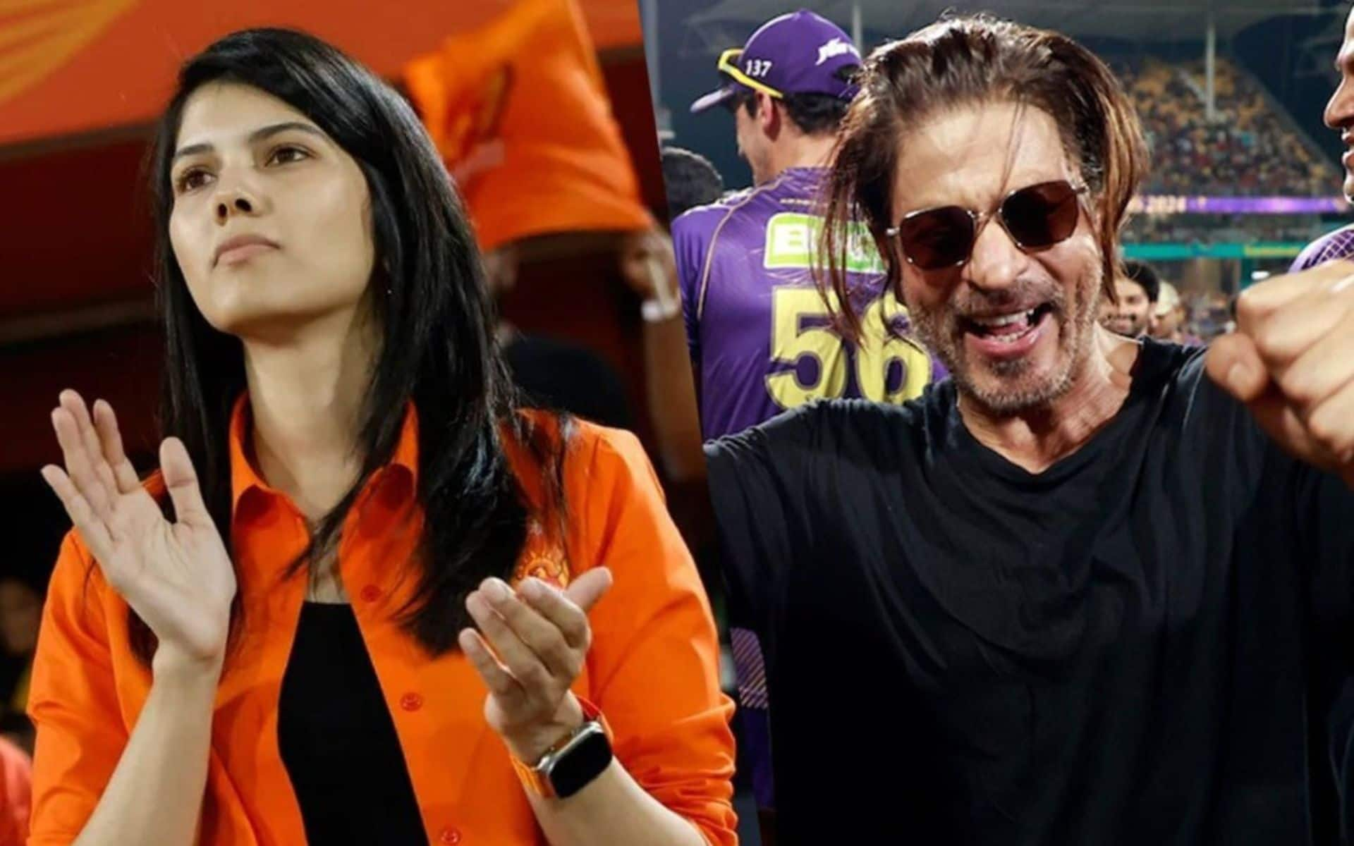  SRH owner Kavya Maran in support with SRK [X.com]