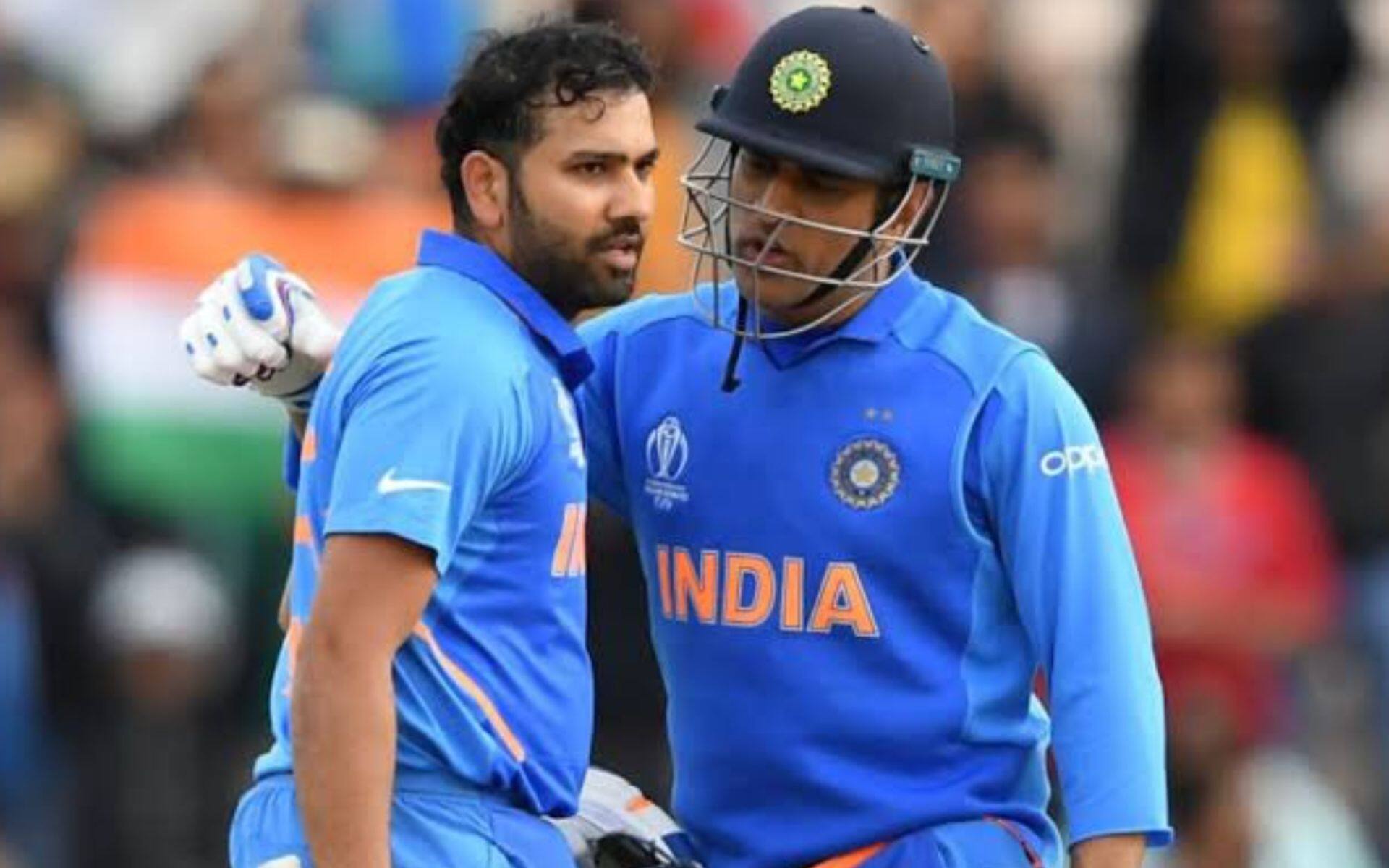 MS Dhoni and Rohit Sharma (X.com)