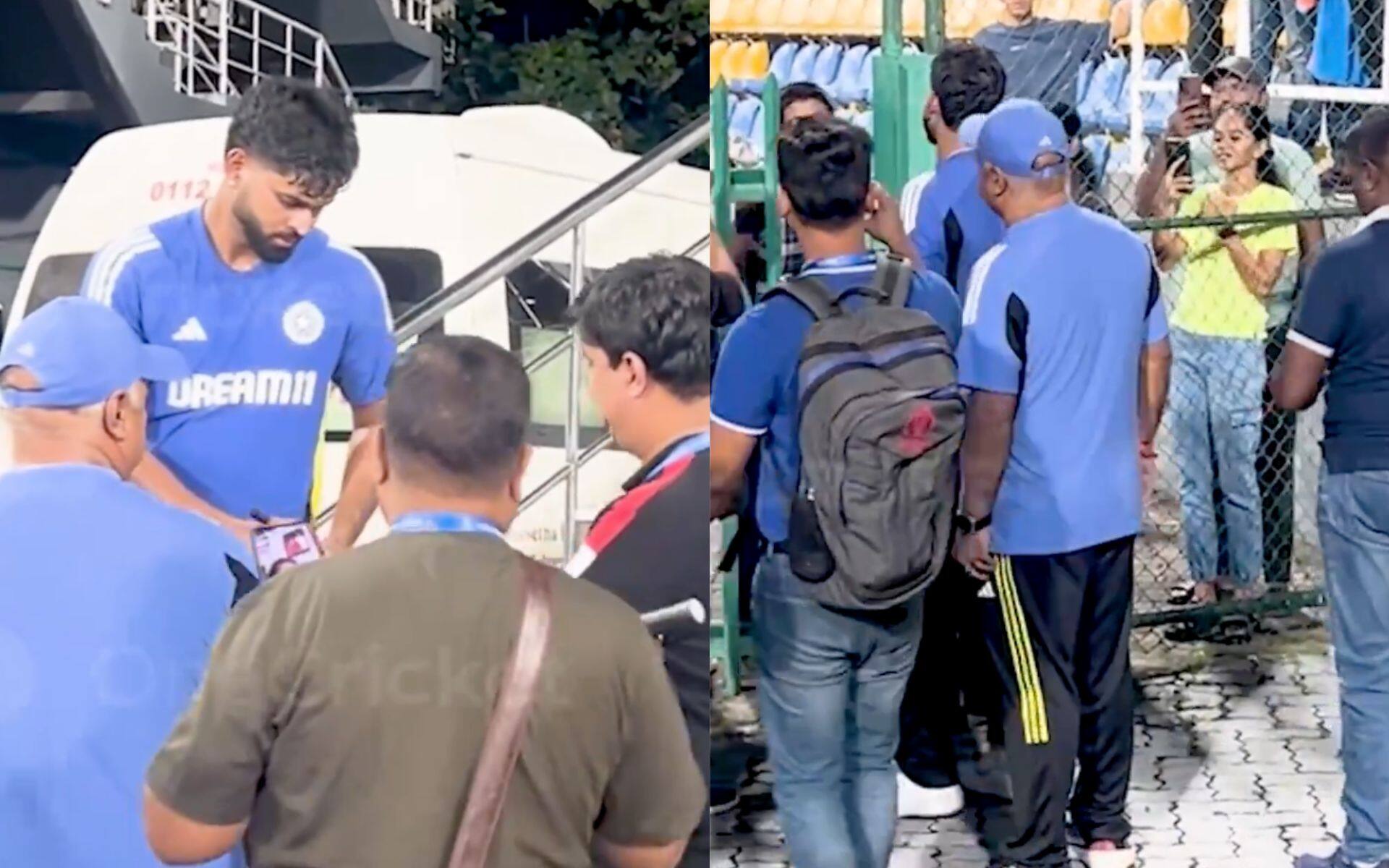 Shreyas Iyer giving autographs in R. Premadasa Stadium (X.com)