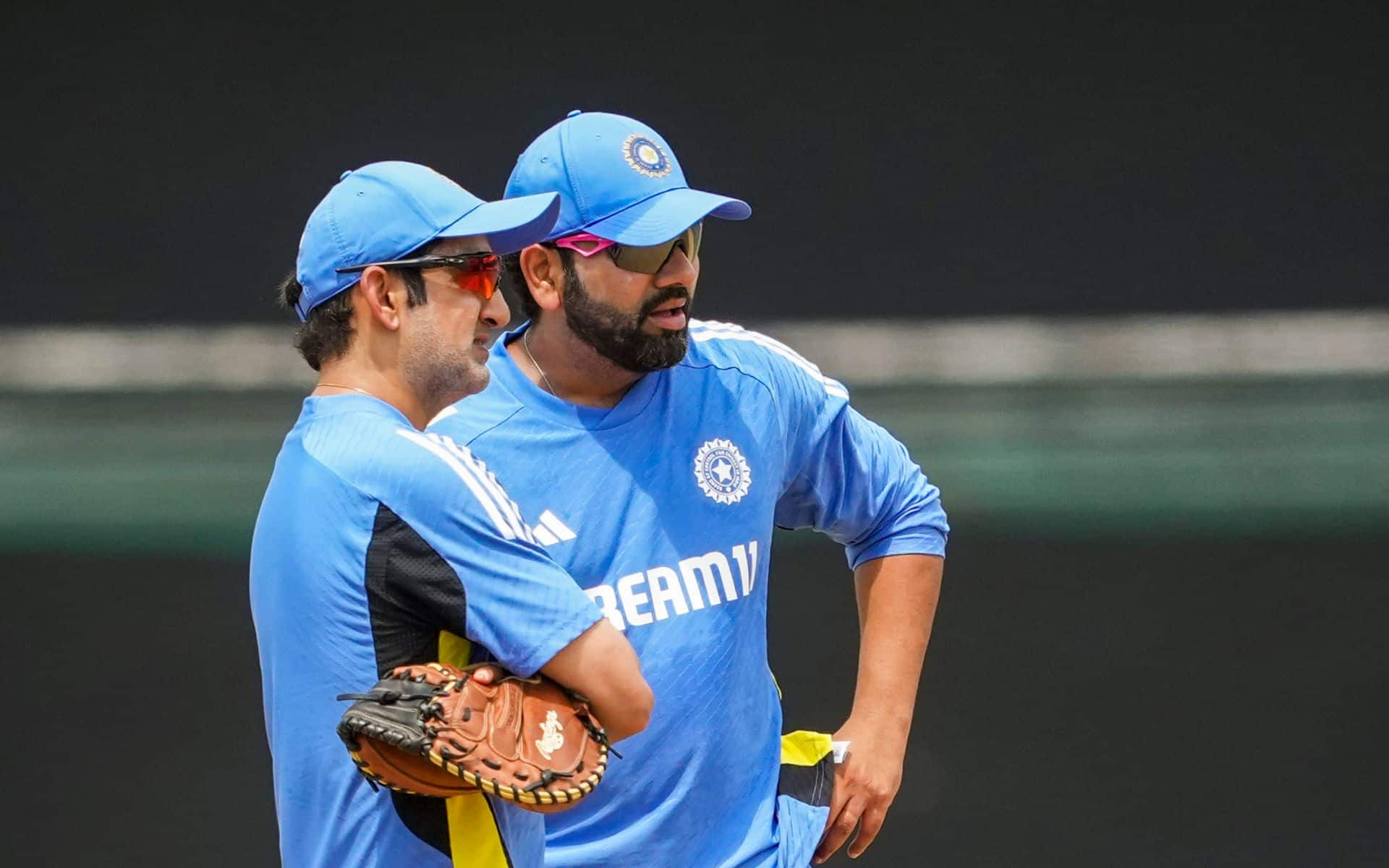 Rohit Sharma and Gautam Gambhir during SL practice session [X.com]