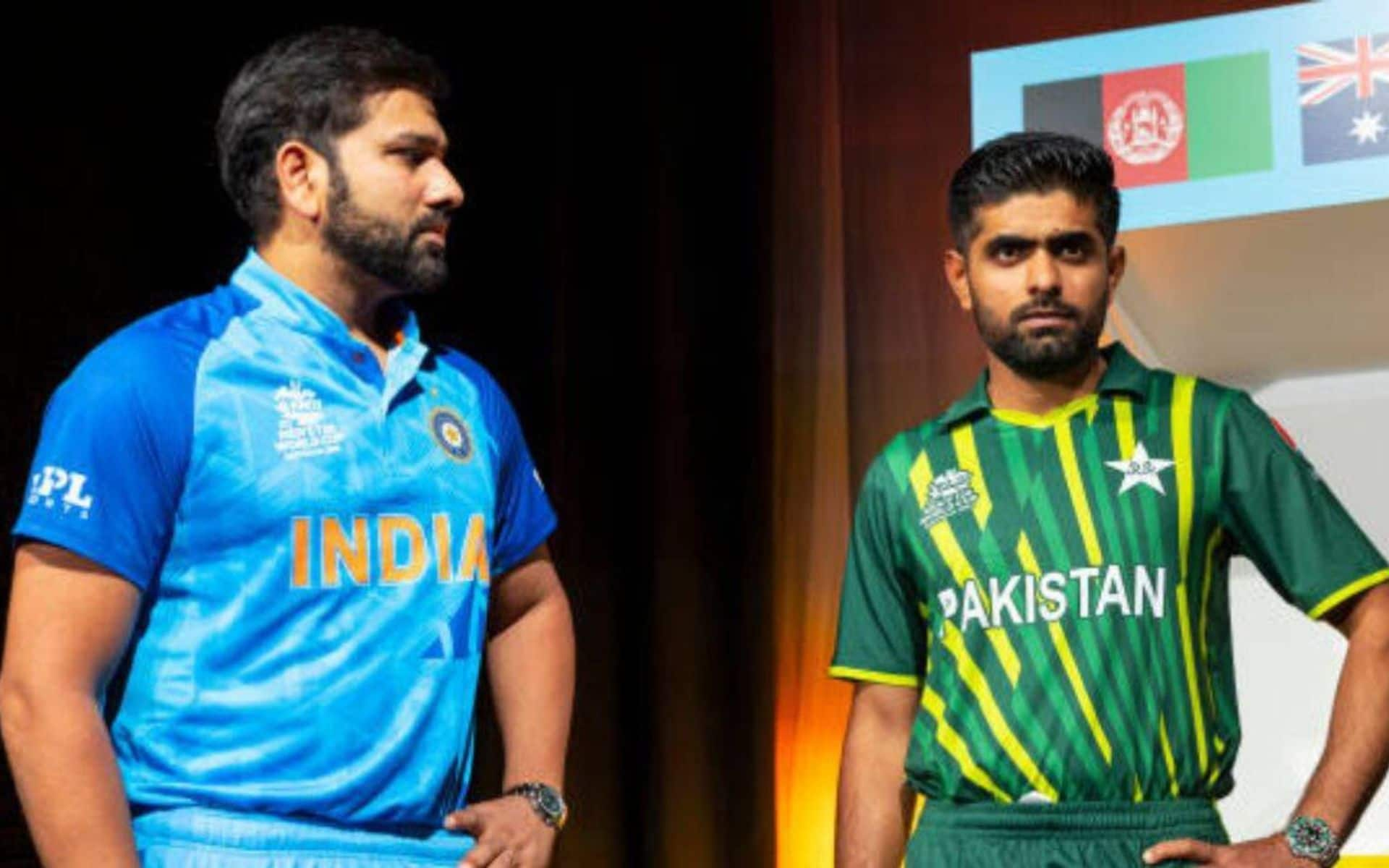 Indian and Pakistan captains, Rohit Sharma and Babar Azam (x.com)