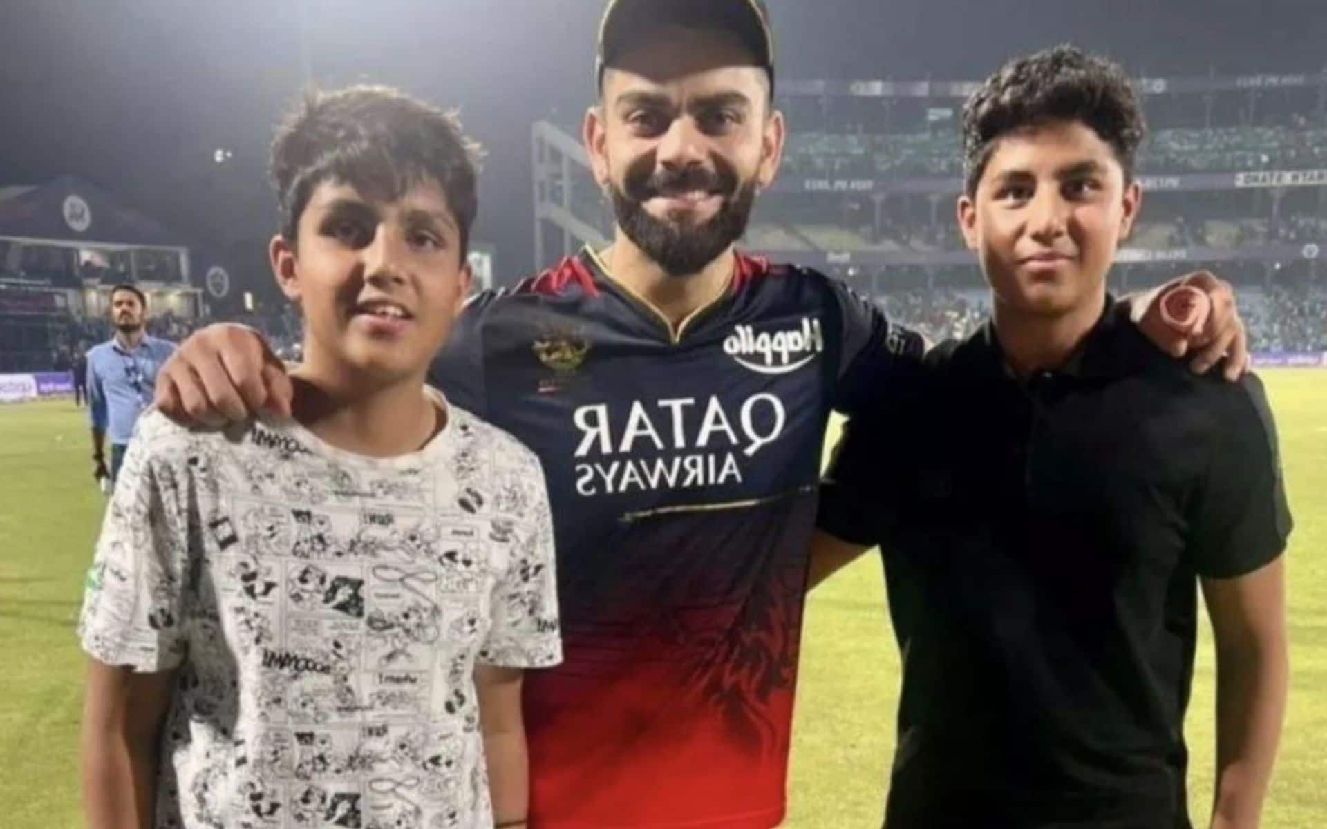 Virender Sehwag's sons with Virat Kohli (x.com)