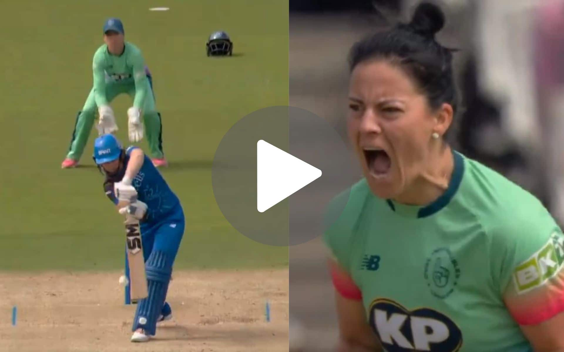 [Watch] Kapp Unleashes Thunderbolt To Shatter Heather Knight’s Stumps In The Hundred