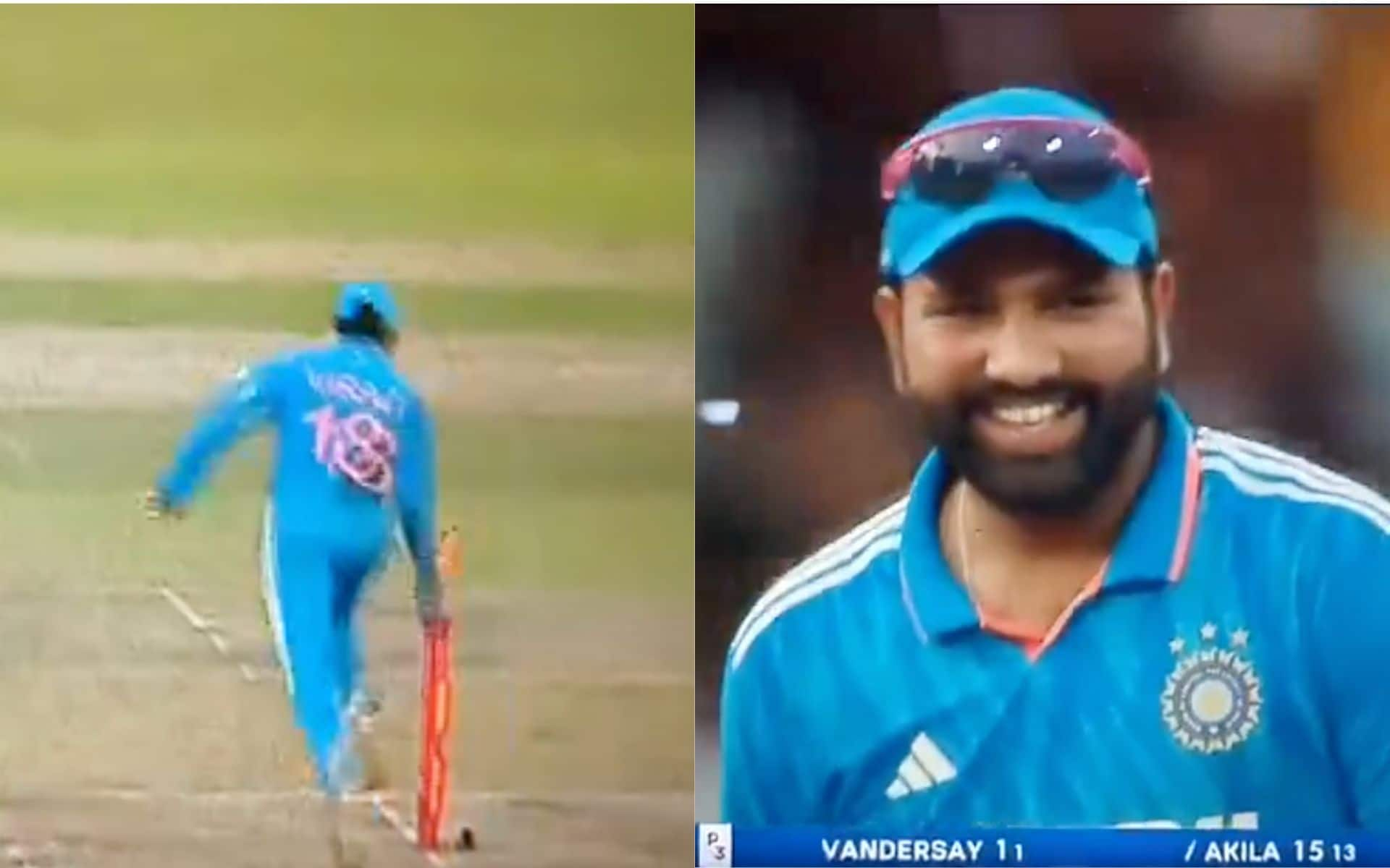 Rohit's reaction on Kohli's effort [X]