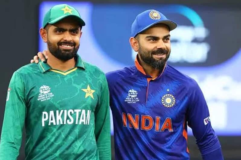 Virat Kohli with Babar Azam (X.com)