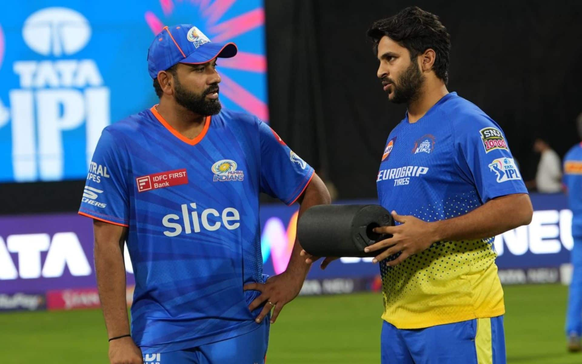 Rohit Sharma and Shardul Thakur (x)