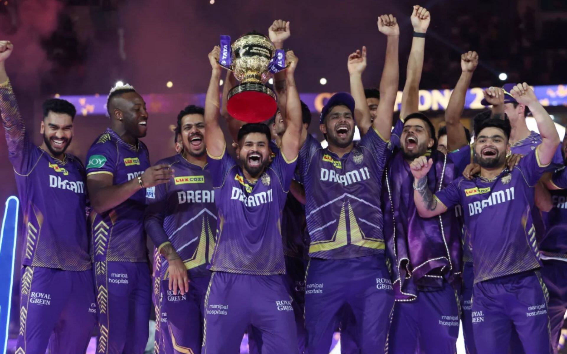 KKR Team after winning the IPL 2024 Title [BCCI]