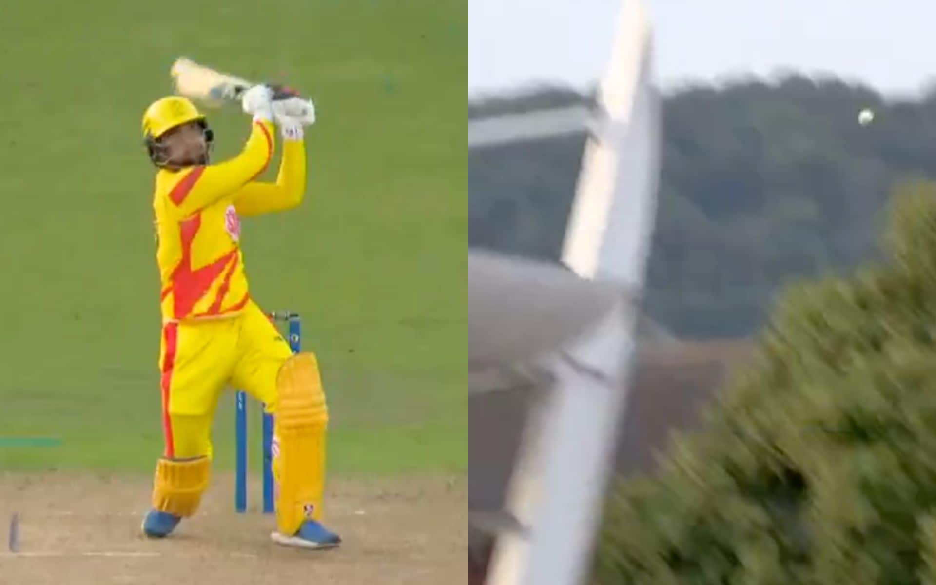 Rashid Khan hit a whopping 94 metres six against the London Spirit [X]