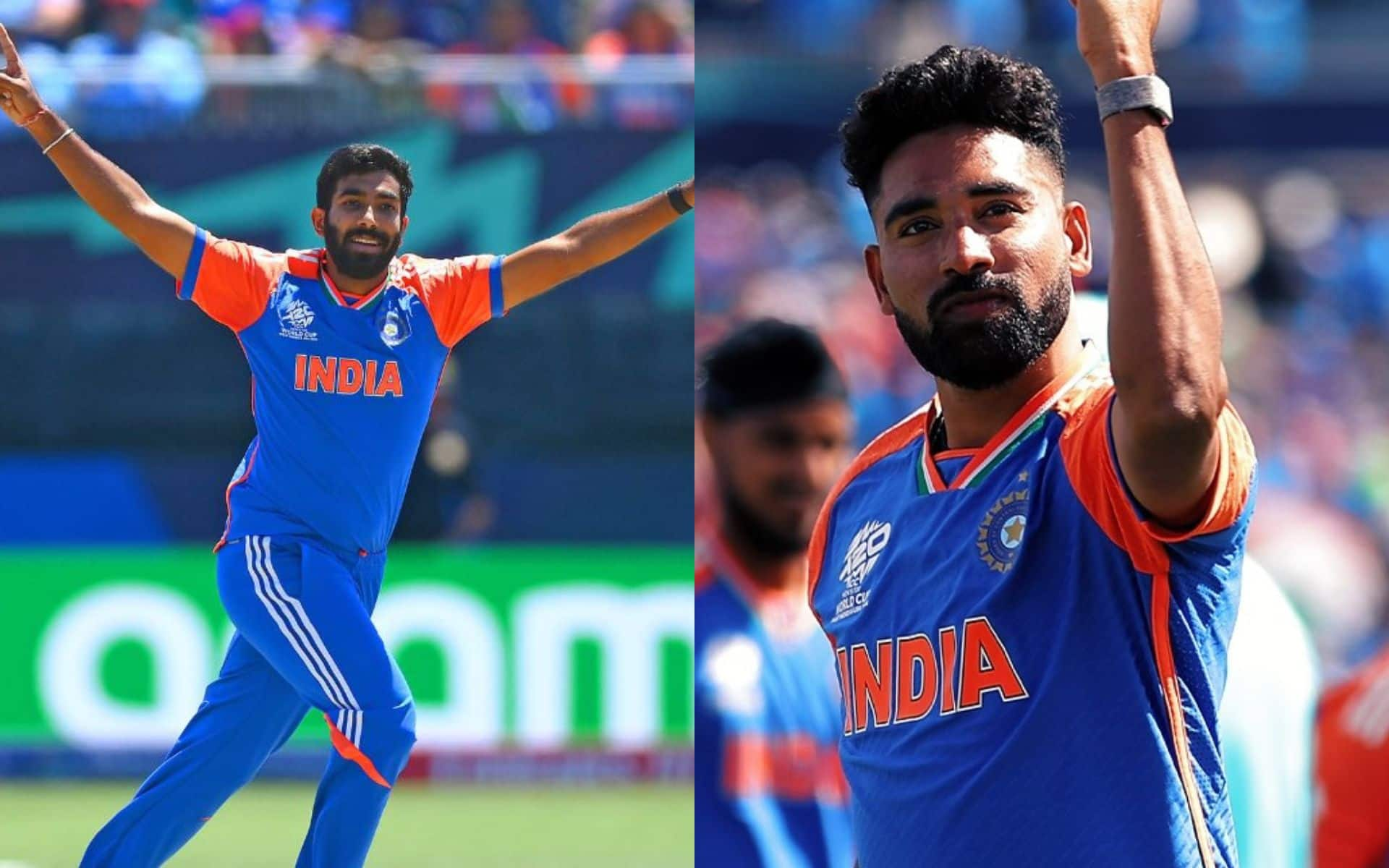 Jasprit Bumrah and Mohammed Siraj (X.com)