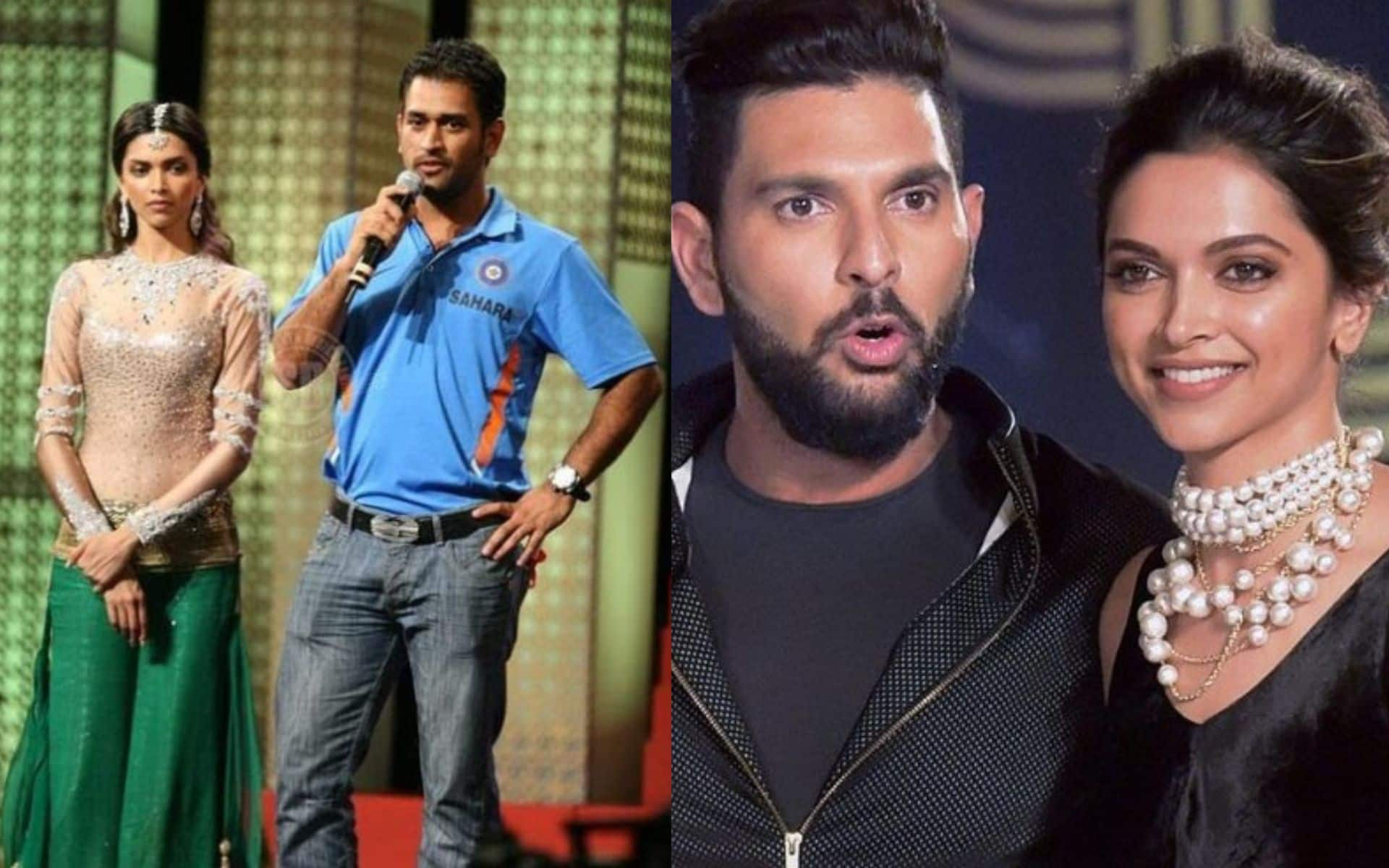 Deepika with MS Dhoni and Yuvraj Singh (X.com) 