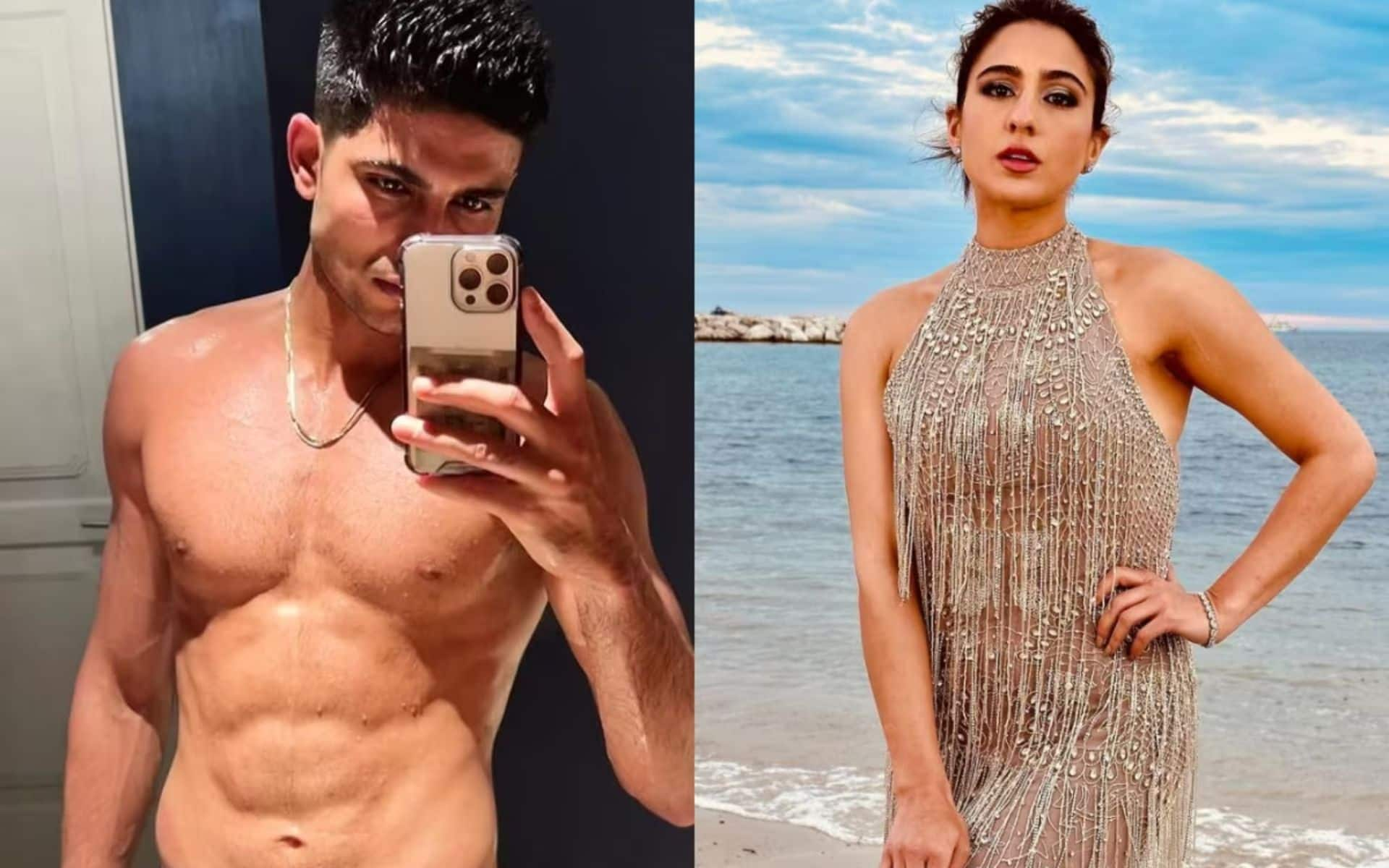 Shubman Gill and Sara Ali Khan (X.com)