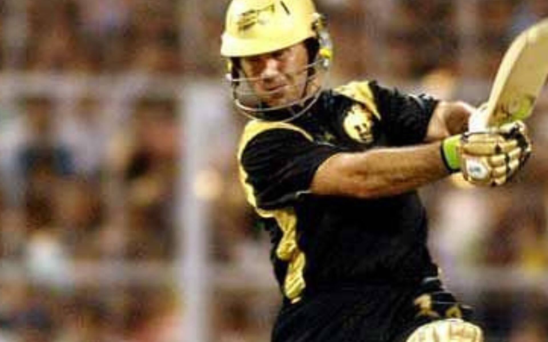 Ricky Ponting playing for KKR [X]