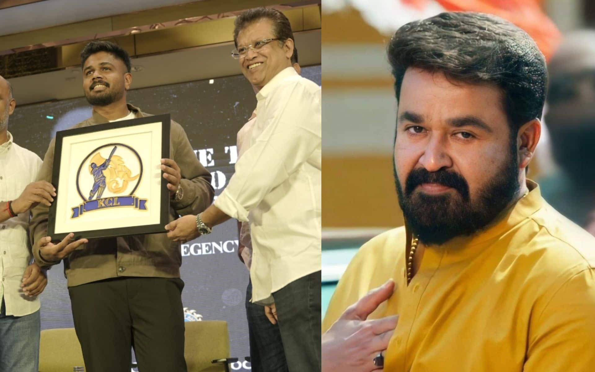 Sanju Samson Unveils Kerala Cricket League Logo; Mohanlal To Be Brand Ambassador