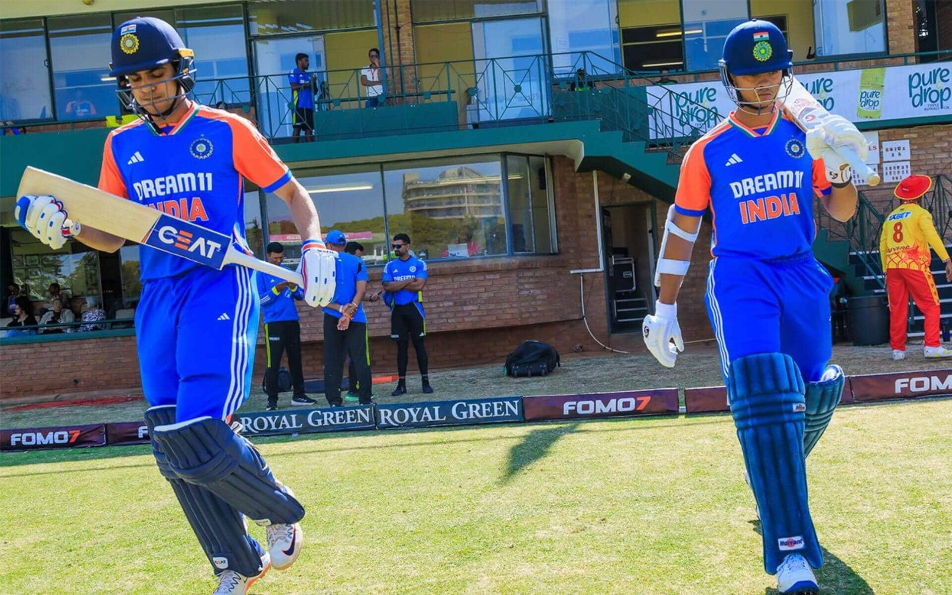 Shubman Gill and Yashasvi Jaiswal opening the innings for India [X]