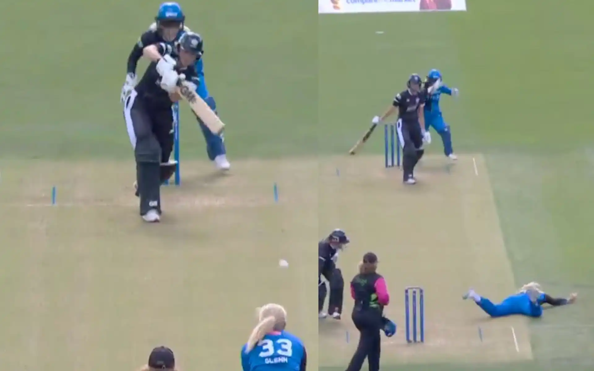 Sarah Glenn took a low catch to get rid off Evelyn Jones in The Hundred 2024 [X]
