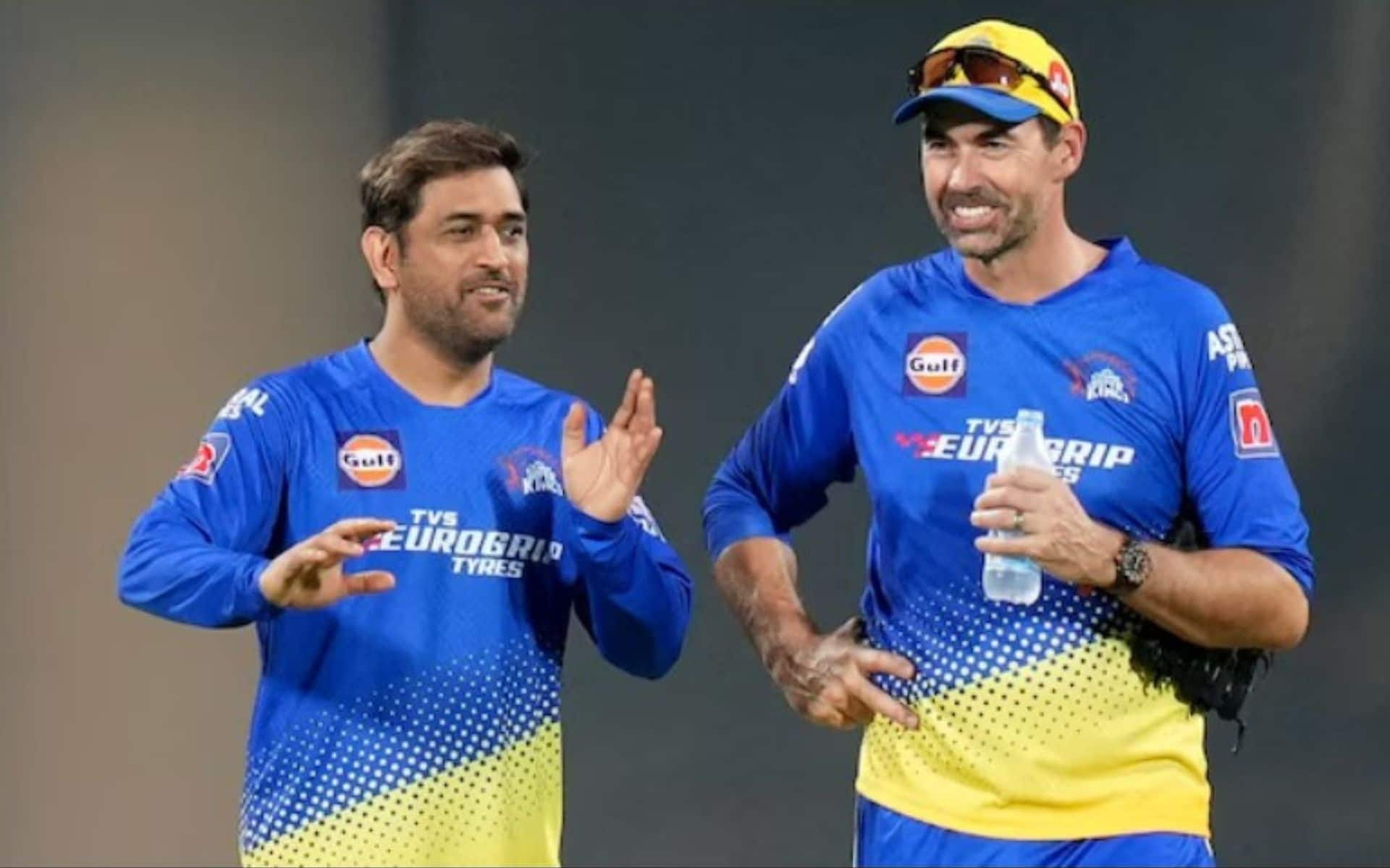 Stephen Fleming, IPL's longest-running coach for any franchise, with MS Dhoni (x.com)