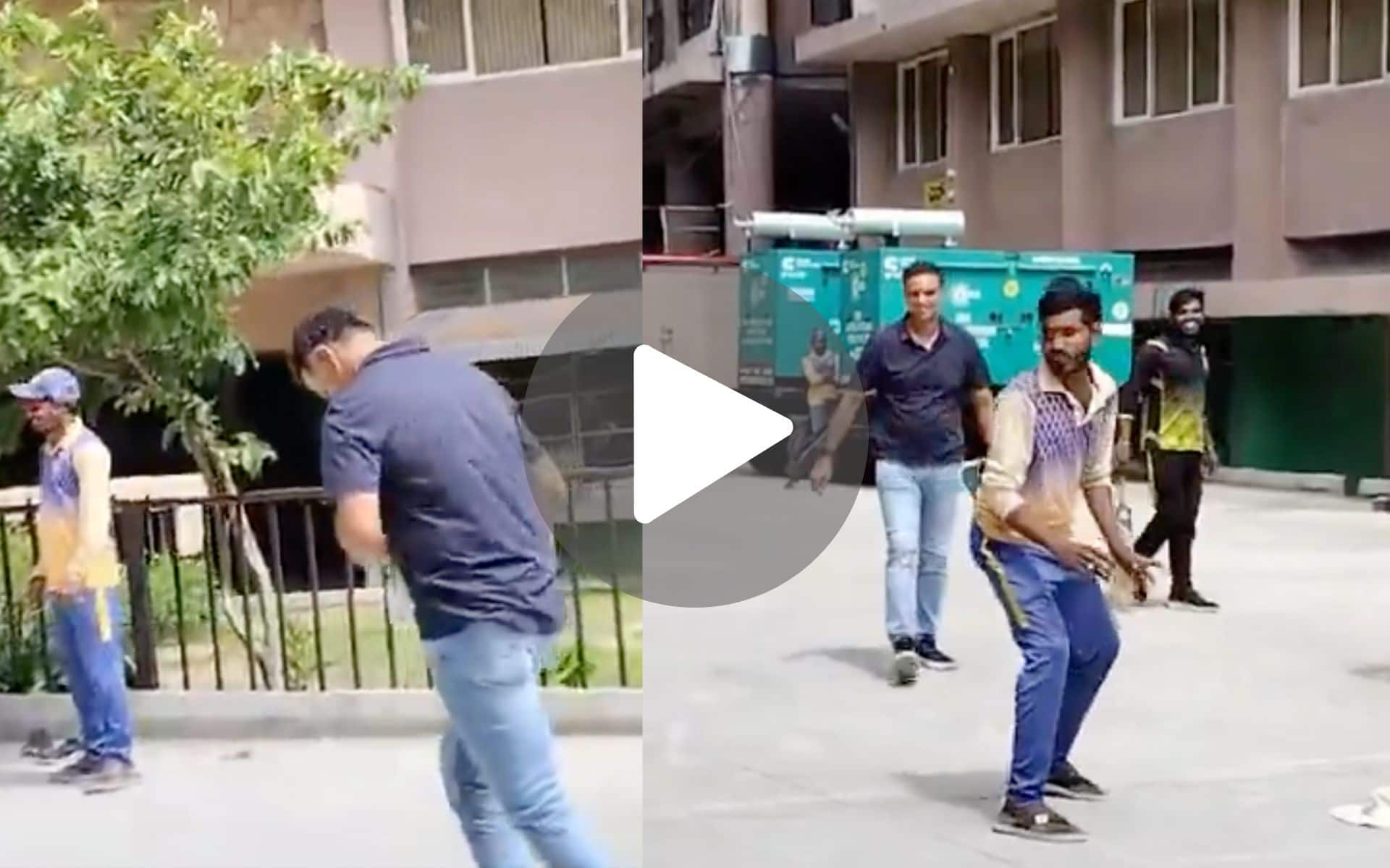 [Watch] Rahul Dravid Engages In A Game Of Cricket With Ground Staff At NCA