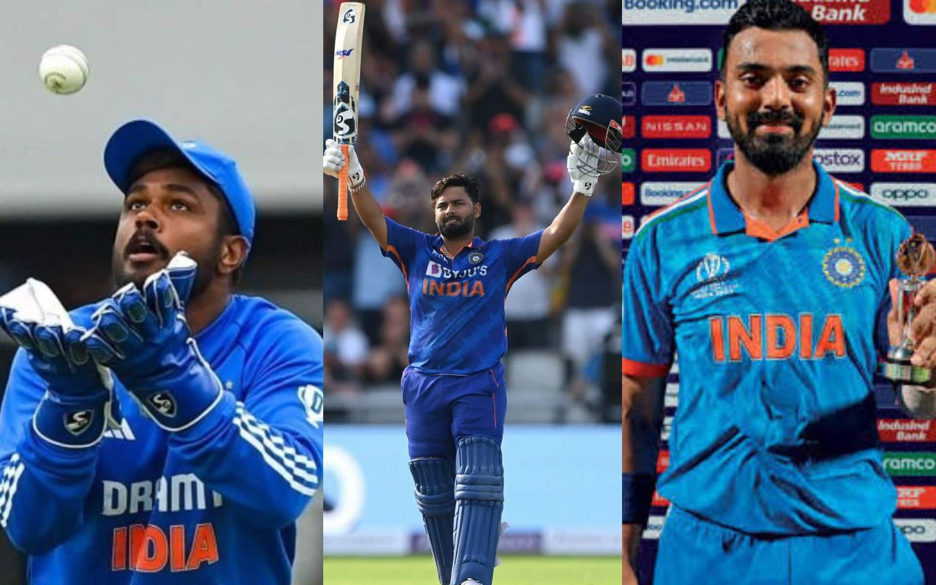 Sanju Samson, Rishabh Pant and KL Rahul [X]