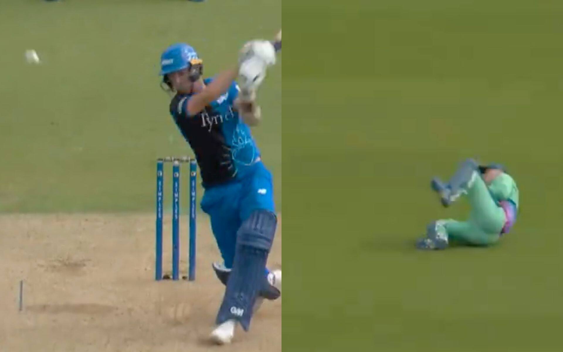 Sam Billings took a brilliant catch in The Hundred 2024 [X]