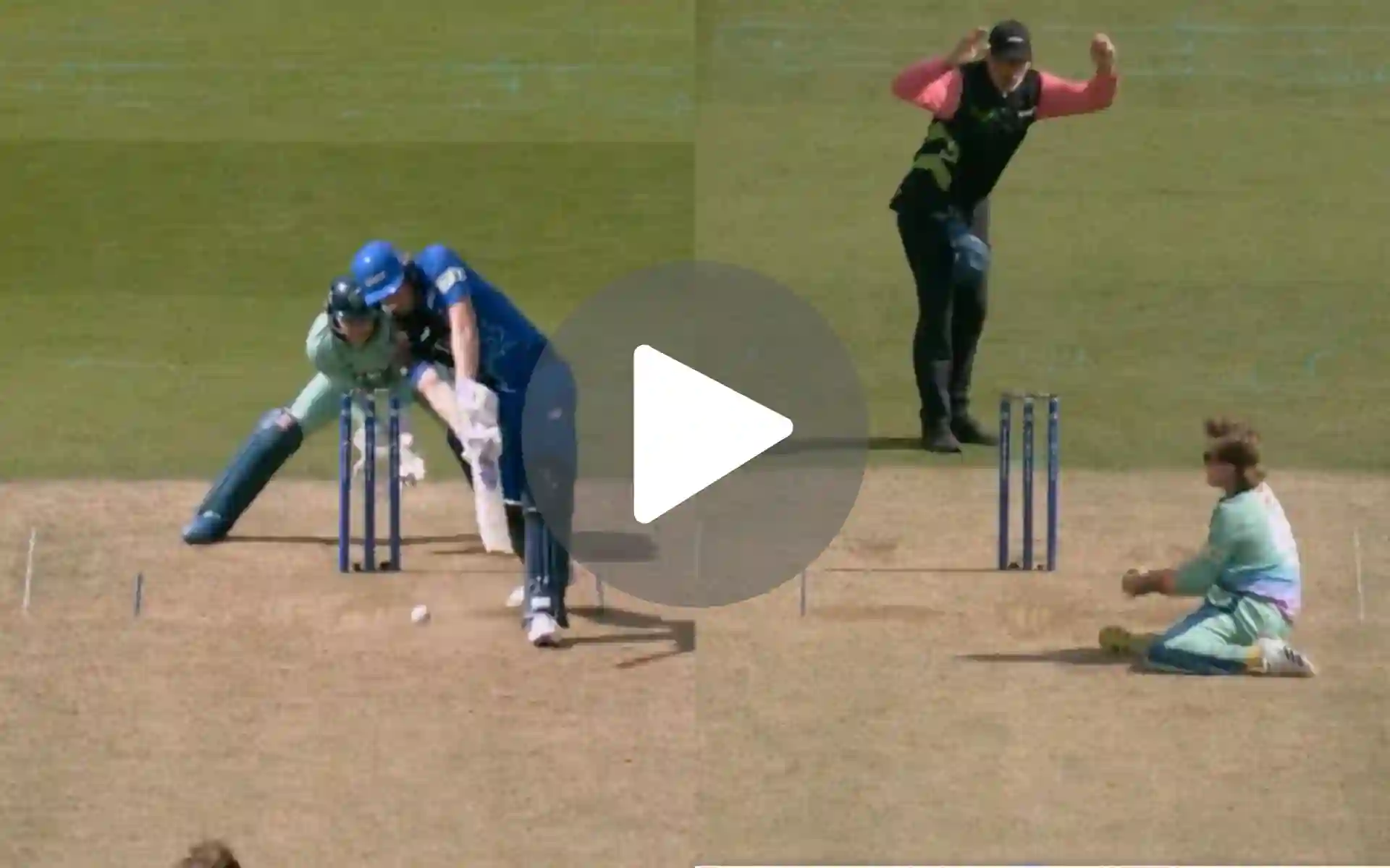 [Watch] Adam Zampa Stuns London Spirit Captain With An Acrobatic Caught And Bowled