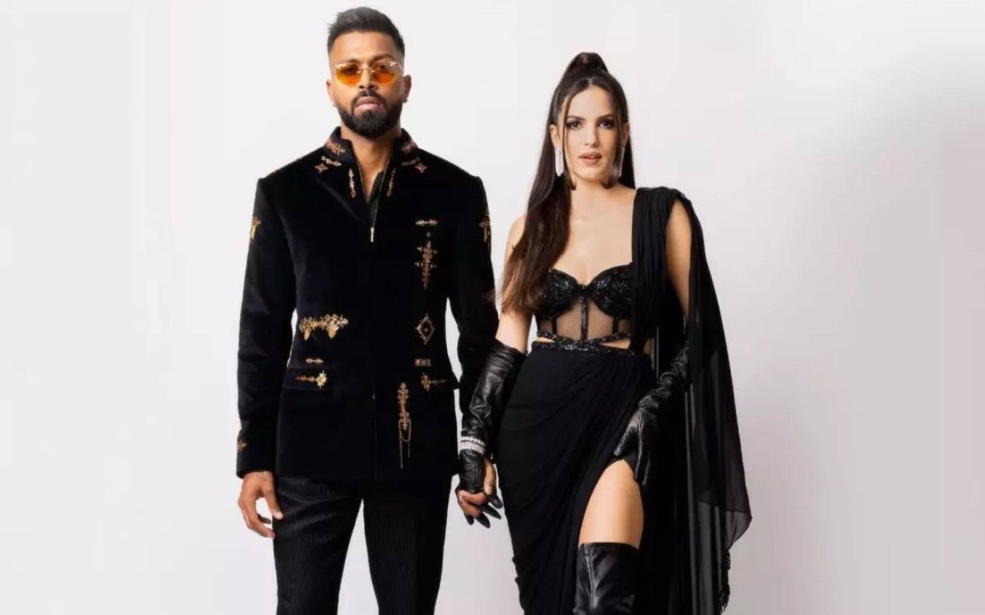 Hardik Pandya with Natasa Stankovic during a photoshoot (x.com)