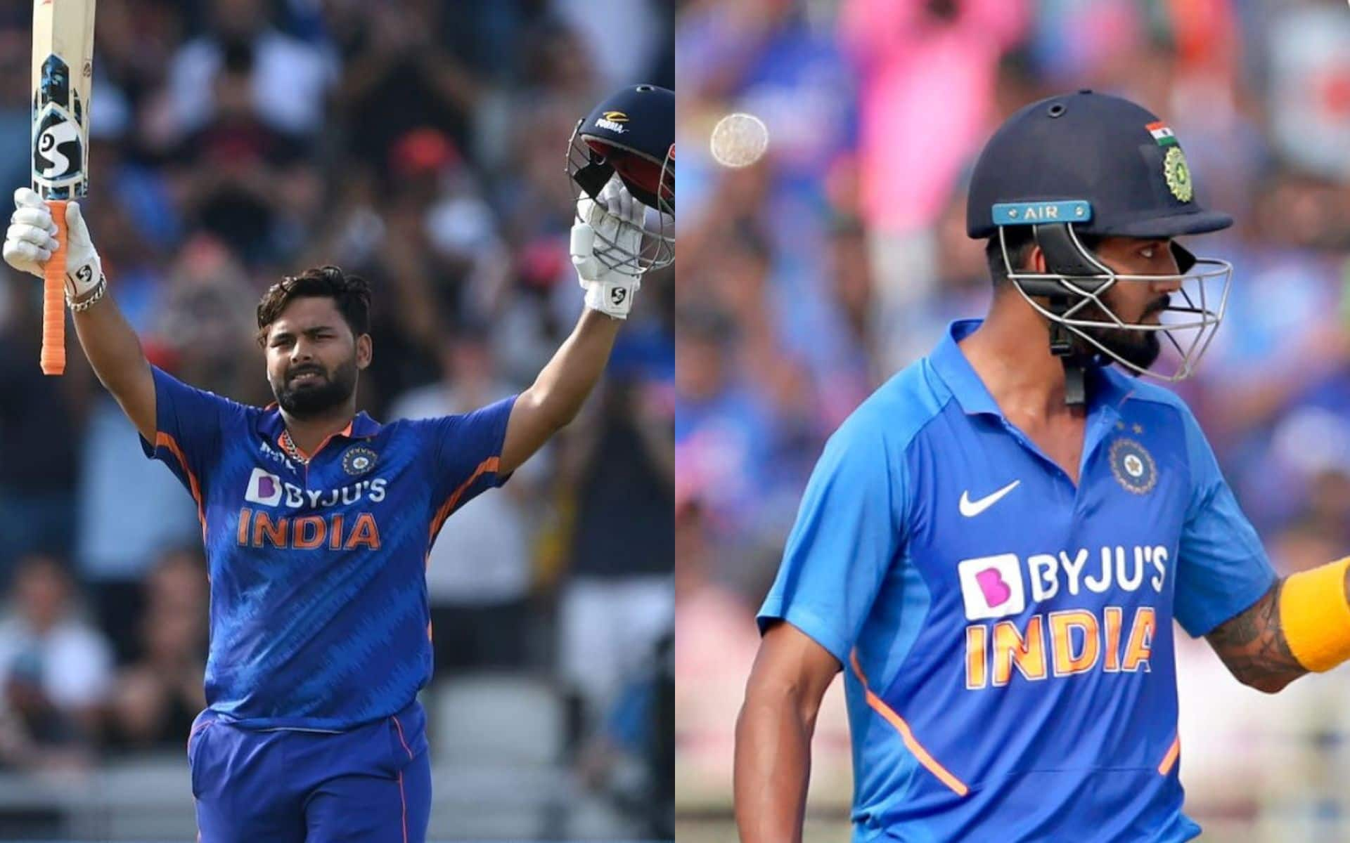 Rishabh Pant and KL Rahul playing for India [X]