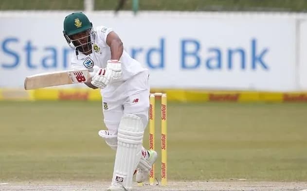 Temba Bavuma in action vs WI (X.com)