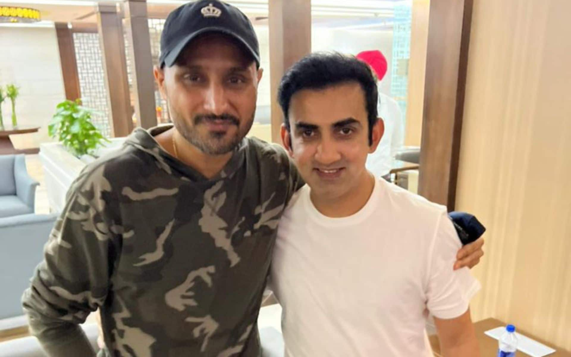 Harbhajan and Gambhir-(X.com)