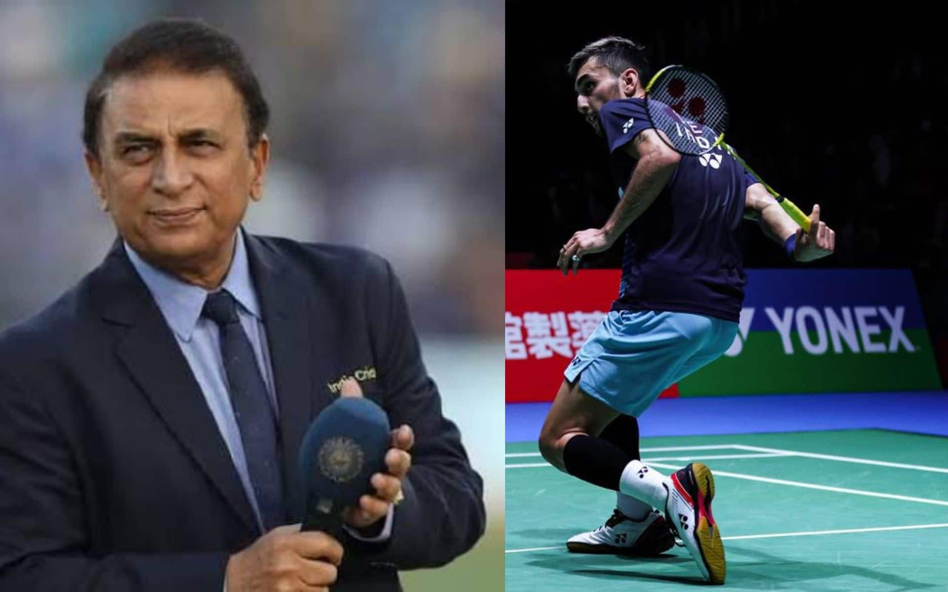 Sunil Gavaskar and Lakshya Sen