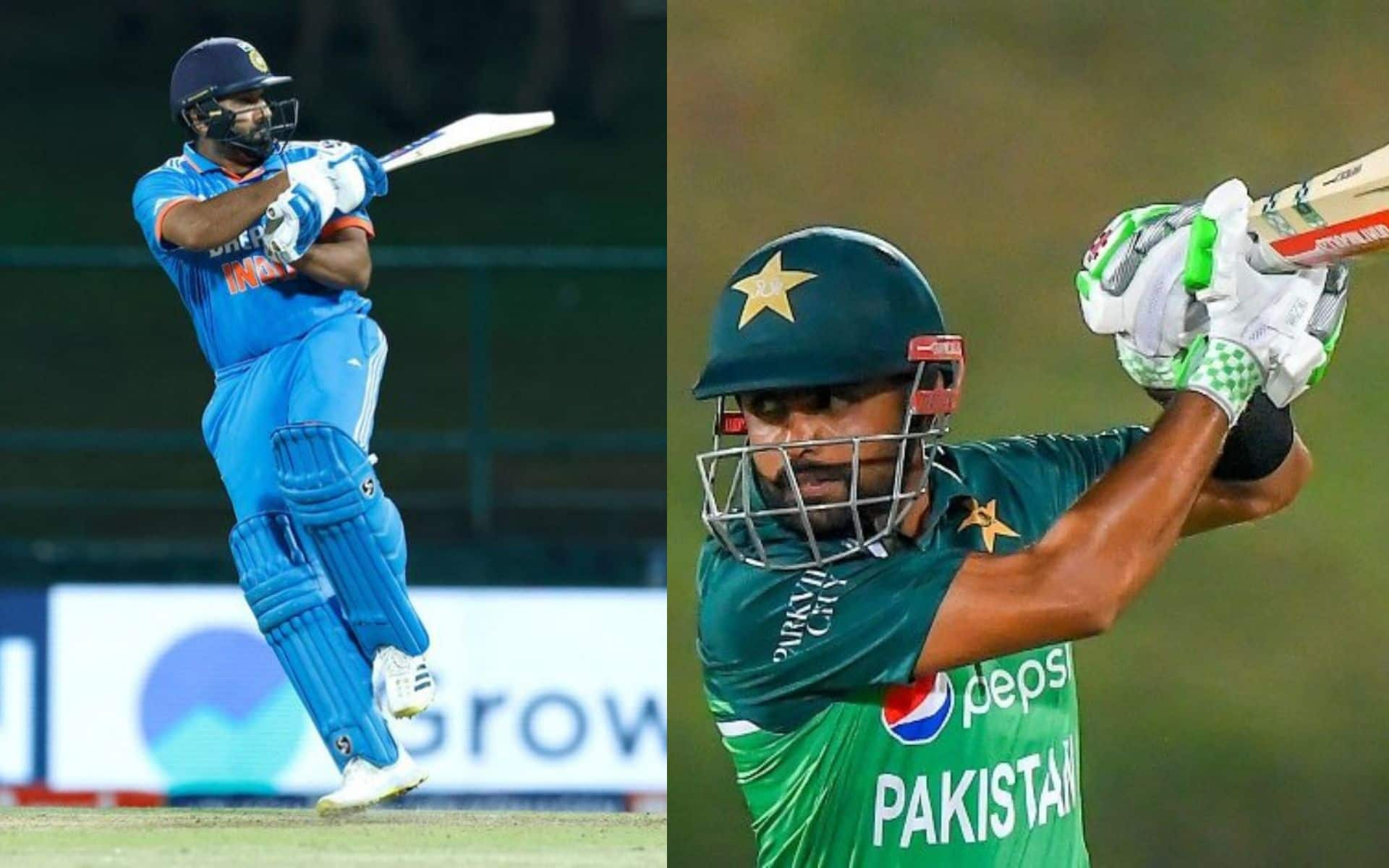 Babar Azam and Rohit Sharma for their respective countries (X.com)