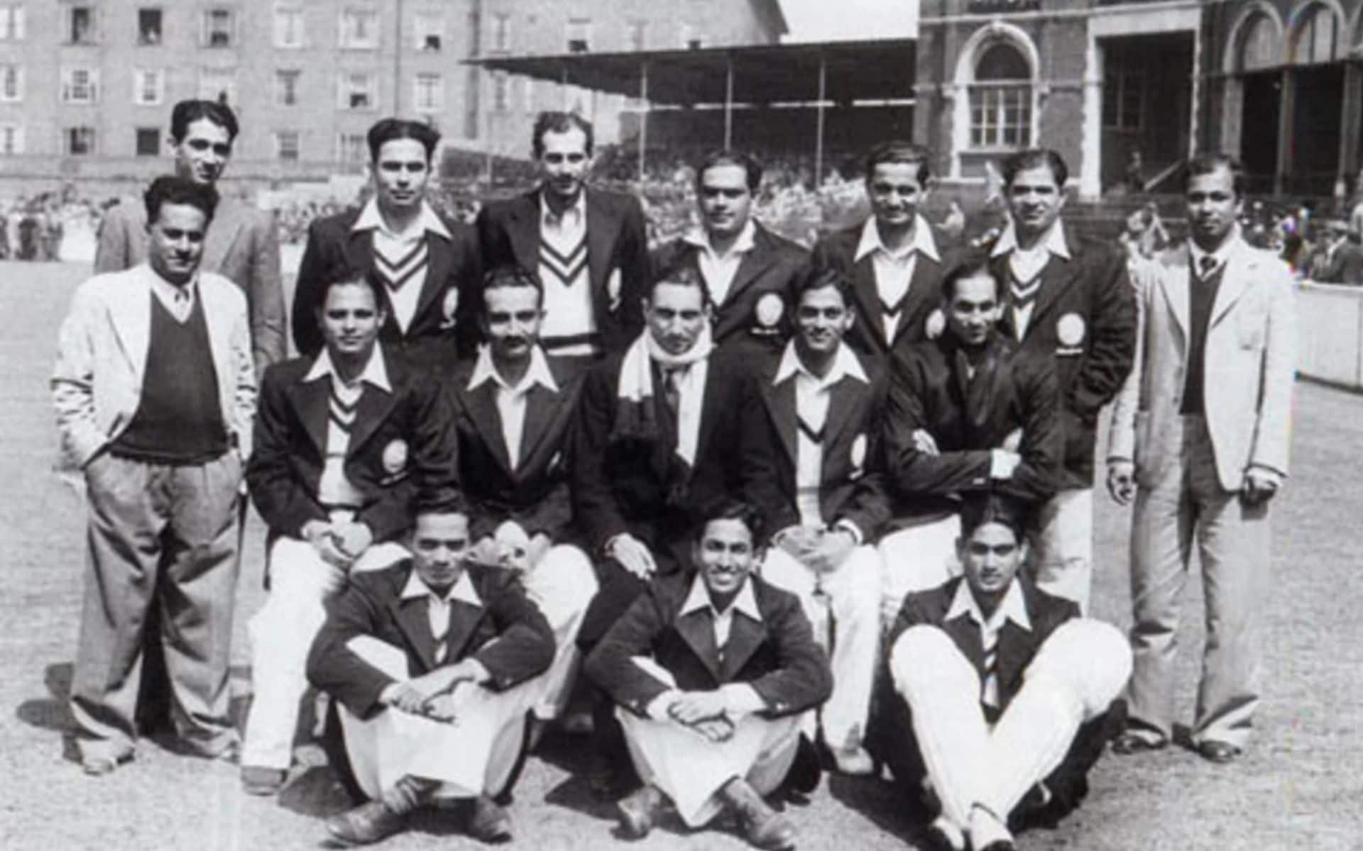 Indian cricket team in 1946 (x.com)