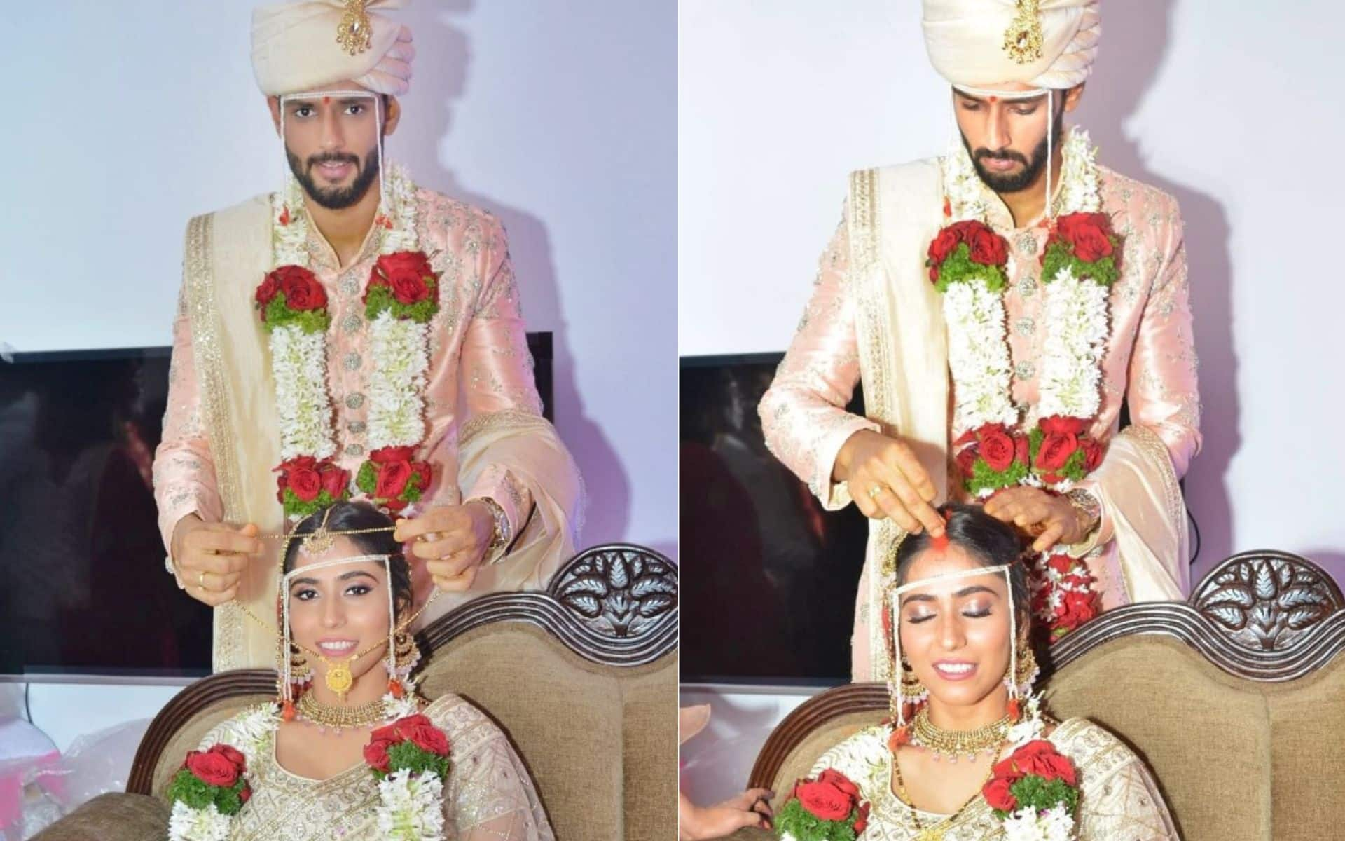 Shivam Dube and Anjum Khan married in 2021 (Instagram)