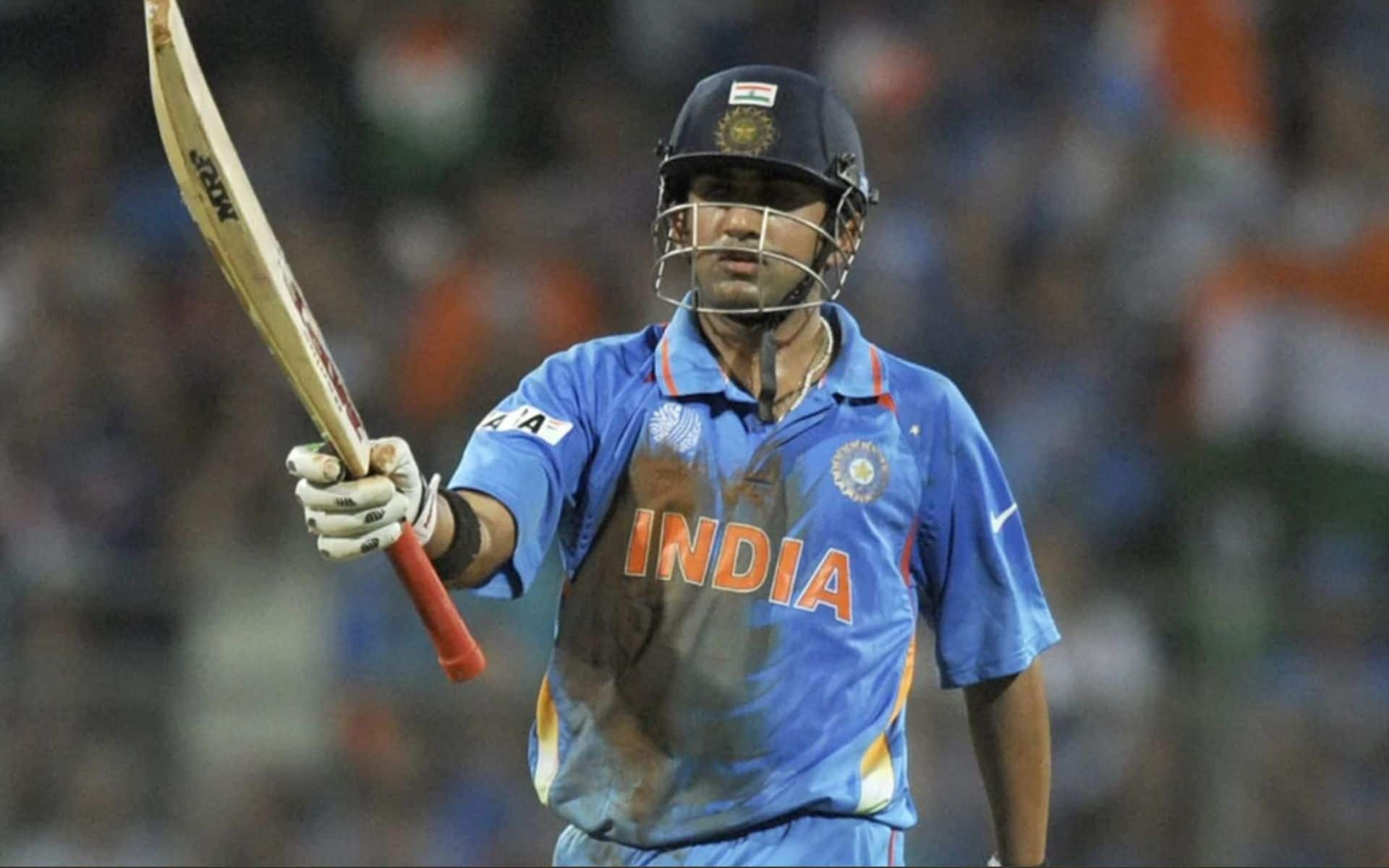 Gautam Gambhir during the 2011 World Cup final (x.com)