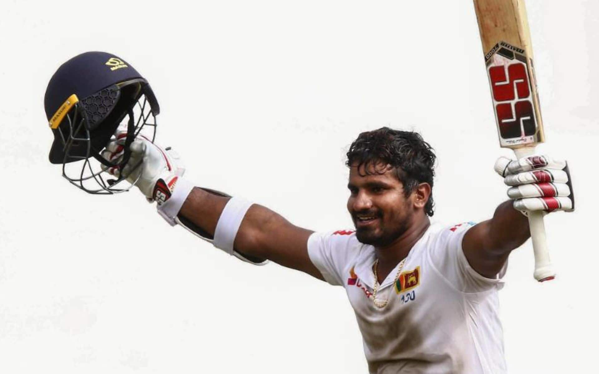 Kusal Perera celebrating Sri Lanka's win (x.com)