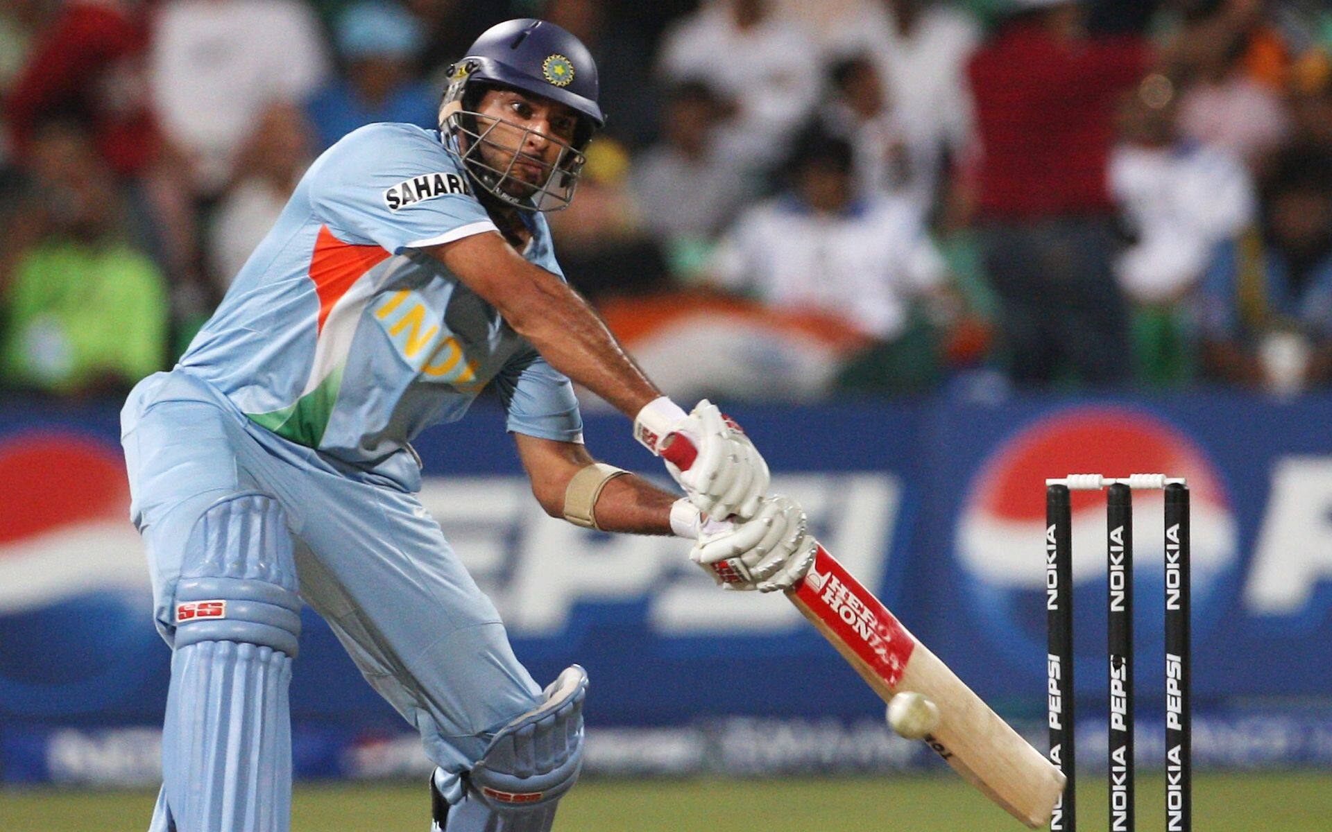 Left-handed Yuvraj Singh lighting up the 2007 T20 World Cup (x.com)