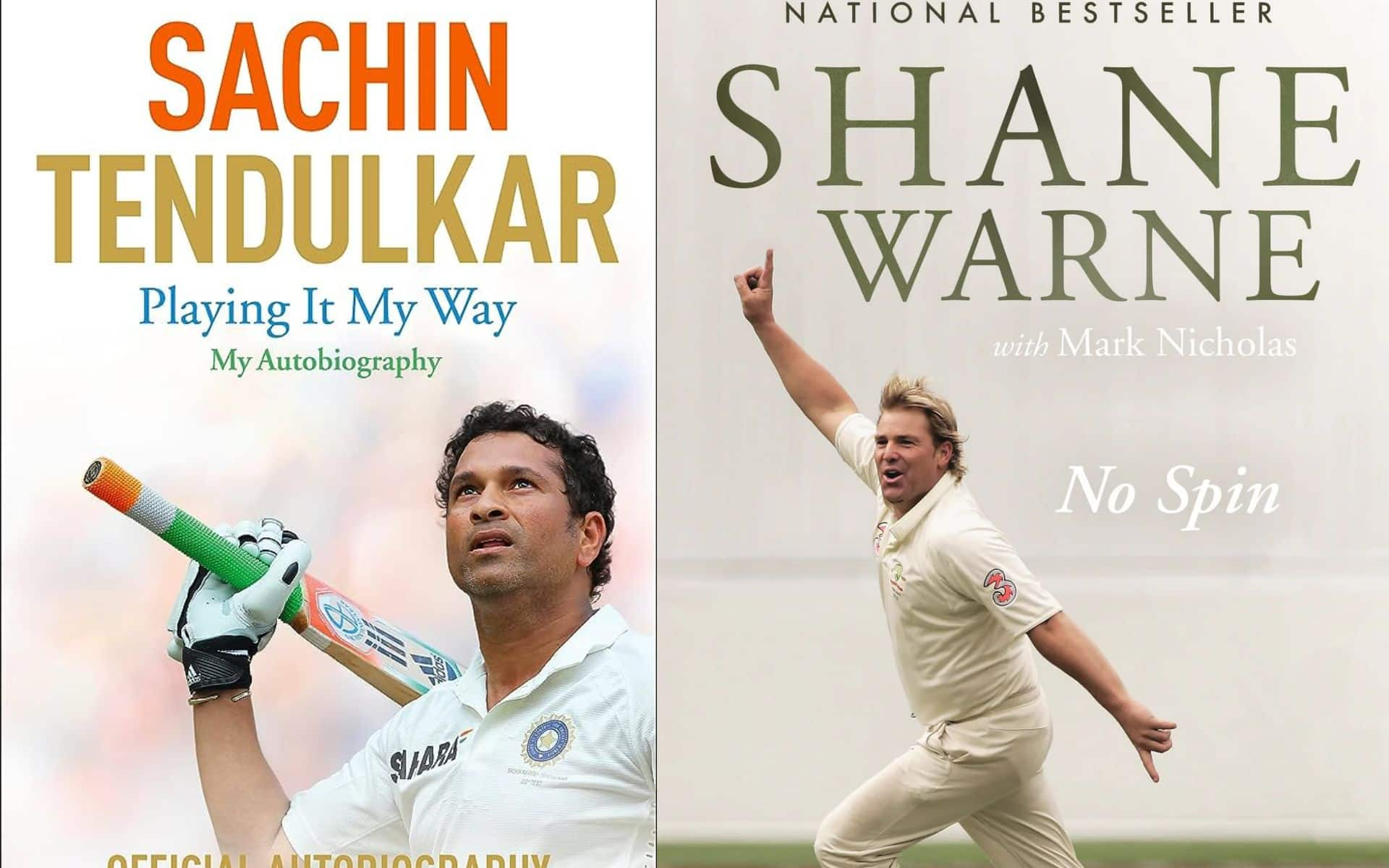 Sachin Tendulkar and Shane Warne's autobiographies (X.com)