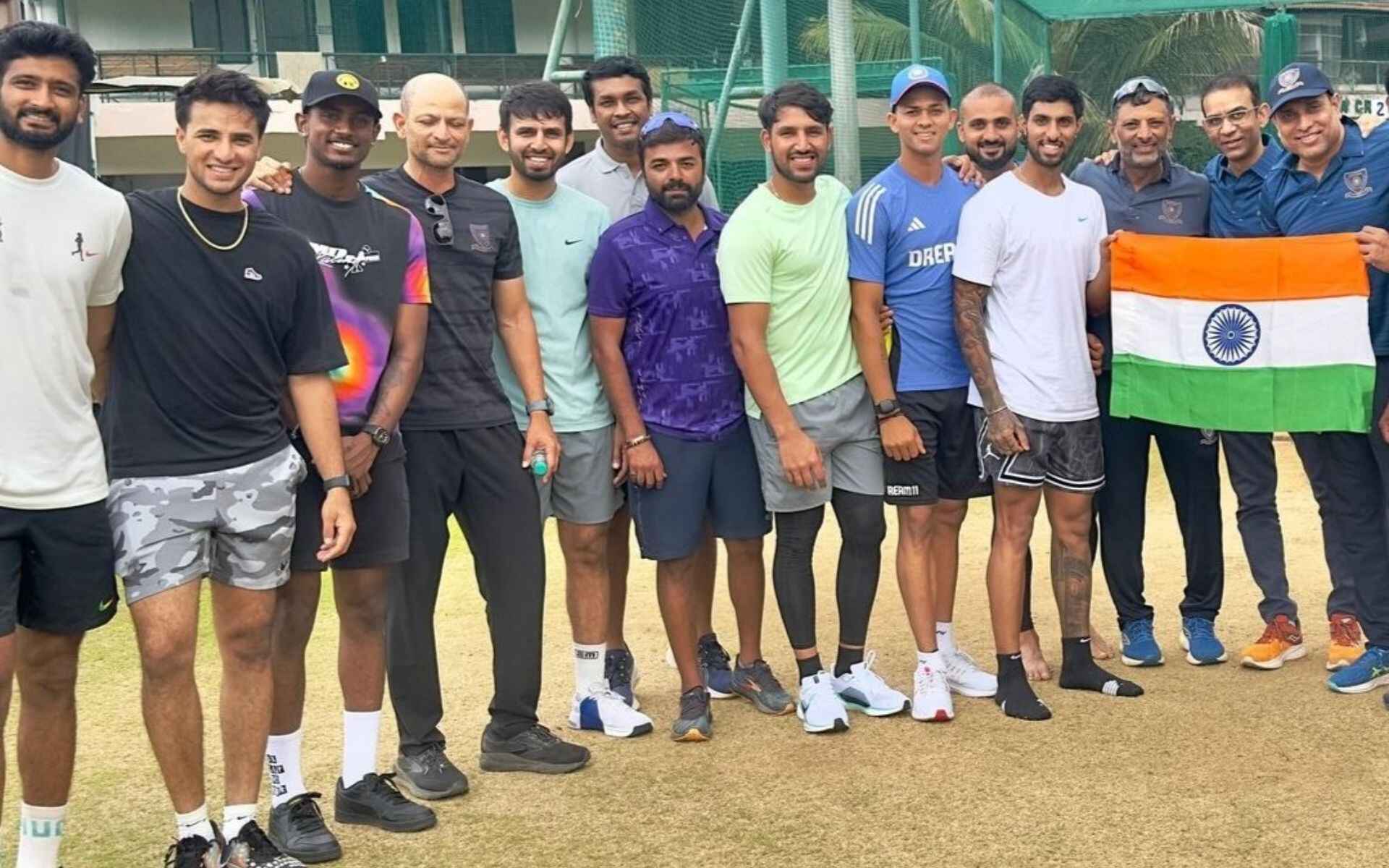 Indian Team celebrating Independence Day (X)