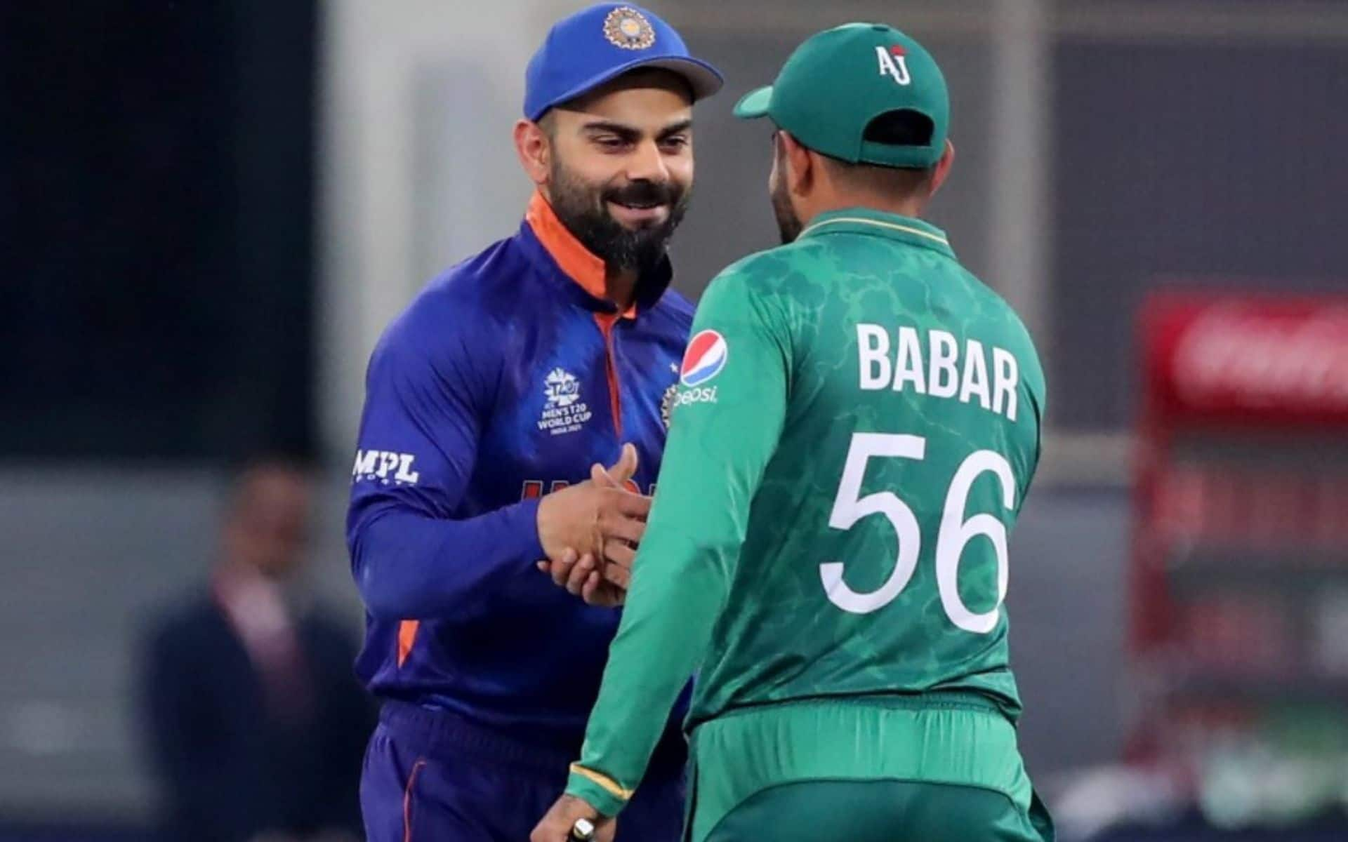 Virat Kohli and Babar Azam during T20 World Cup 2021 [X]