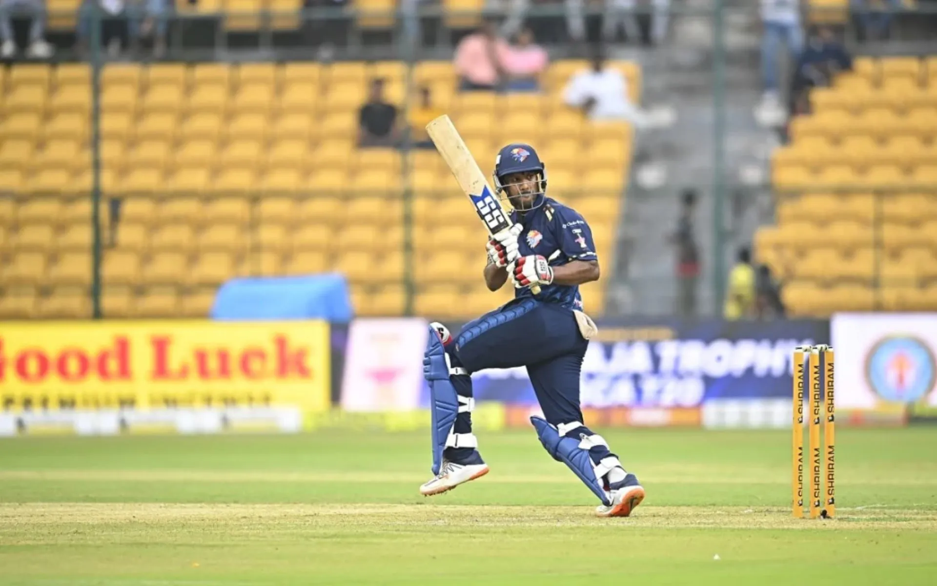 Mayank Agarwal in action during the Maharaja T20 2024 season (Maharaja T20)