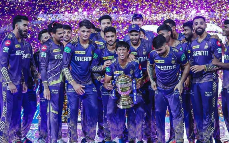 KKR with the IPL 2024 title [X]