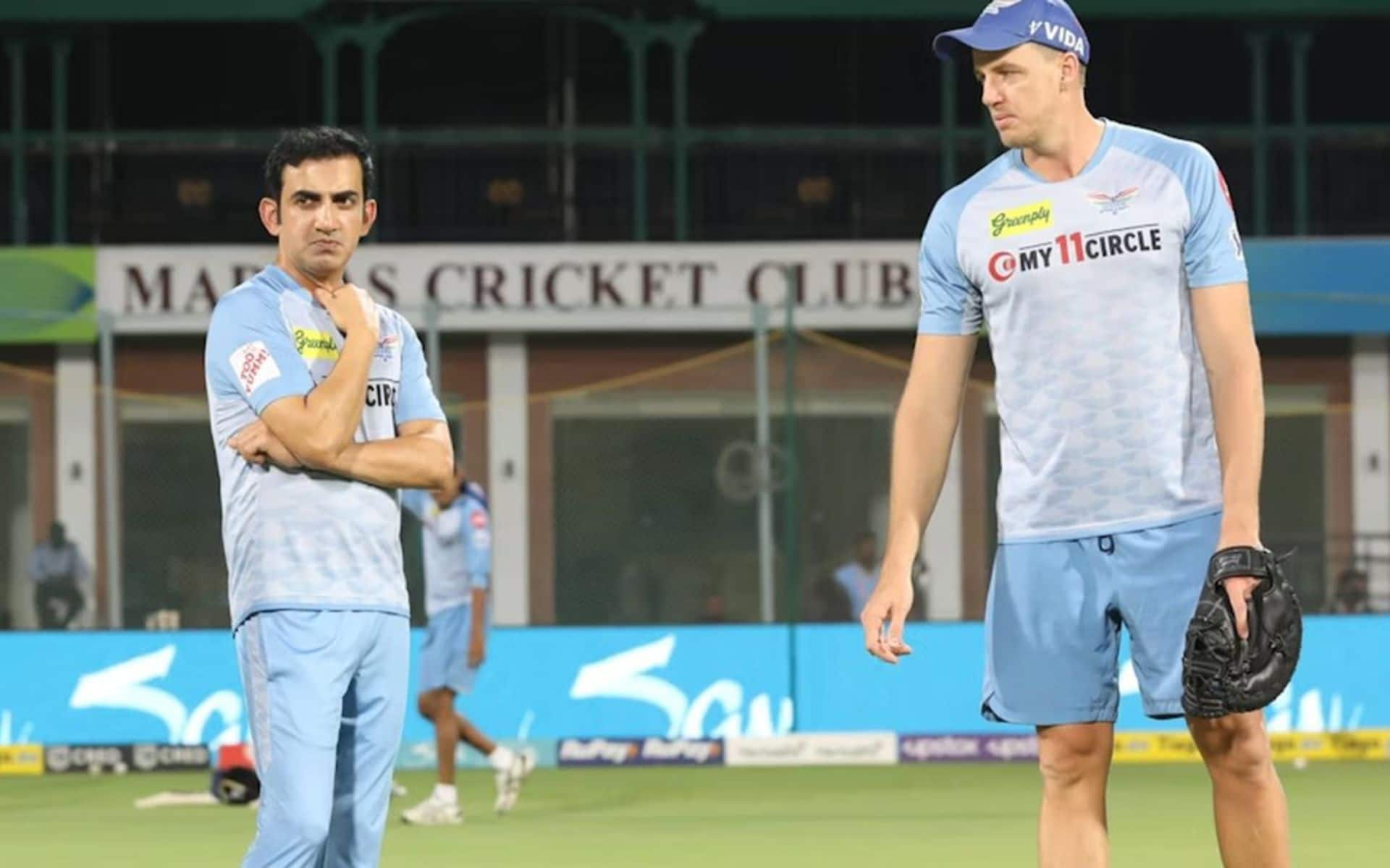 Gambhir with Morne Morkel [X]