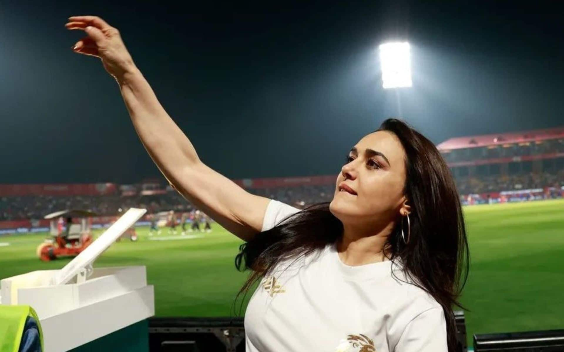 Preity Zinta during IPL (X.com)