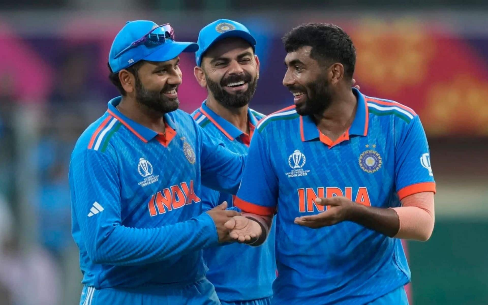 Jasprit Bumrah with Rohit Sharma and Virat Kohli (X.com)