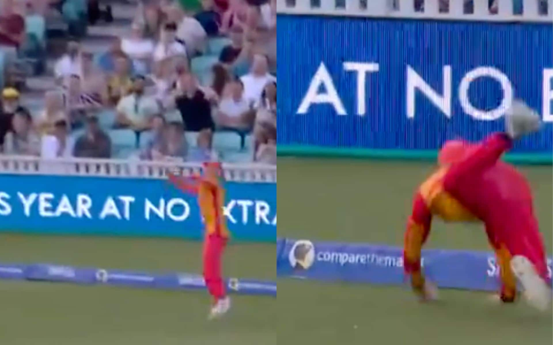 Jacob Bethell took a brilliant catch in the deep in The Eliminator of The Hundred 2024 [X]