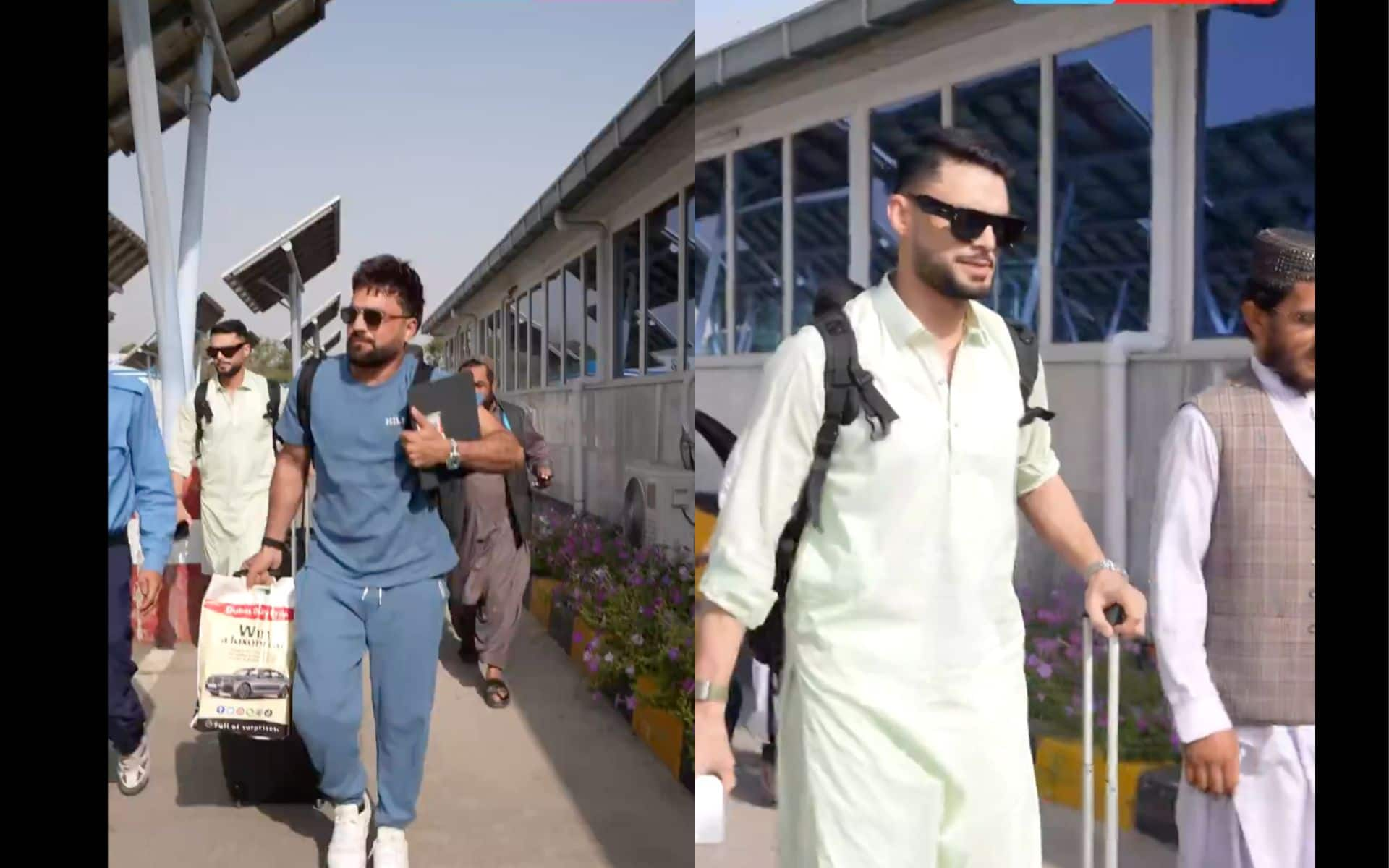 Rashid Khan and Naveen-ul-Haq in Kabul (x)