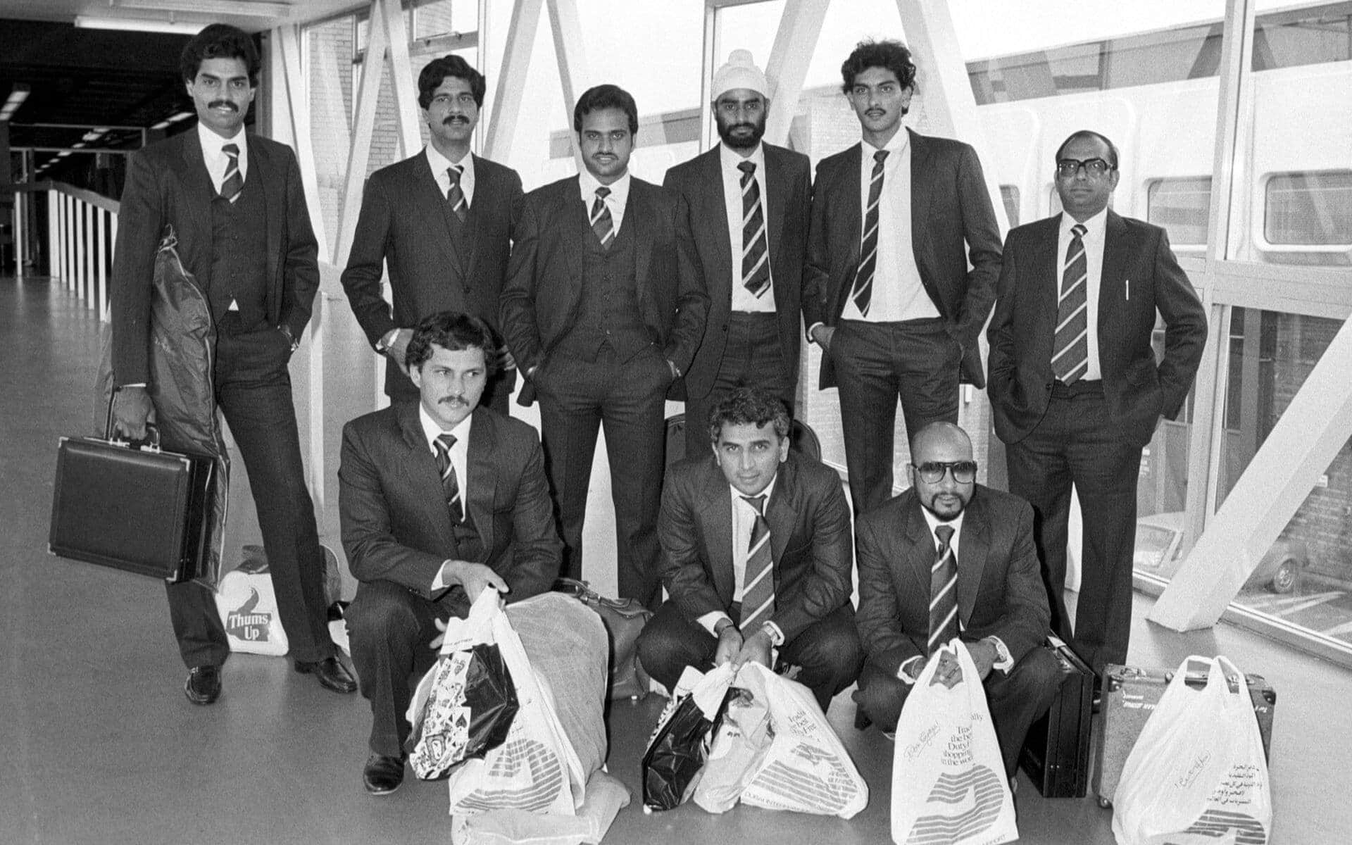 Dilip Vengsarkar with India teammates (X.com)