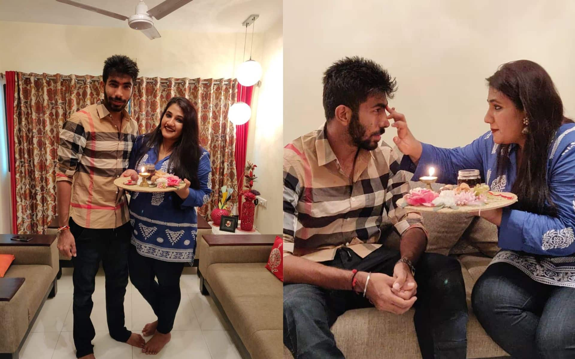 Jasprit Bumrah with sister Juhika (X.com)