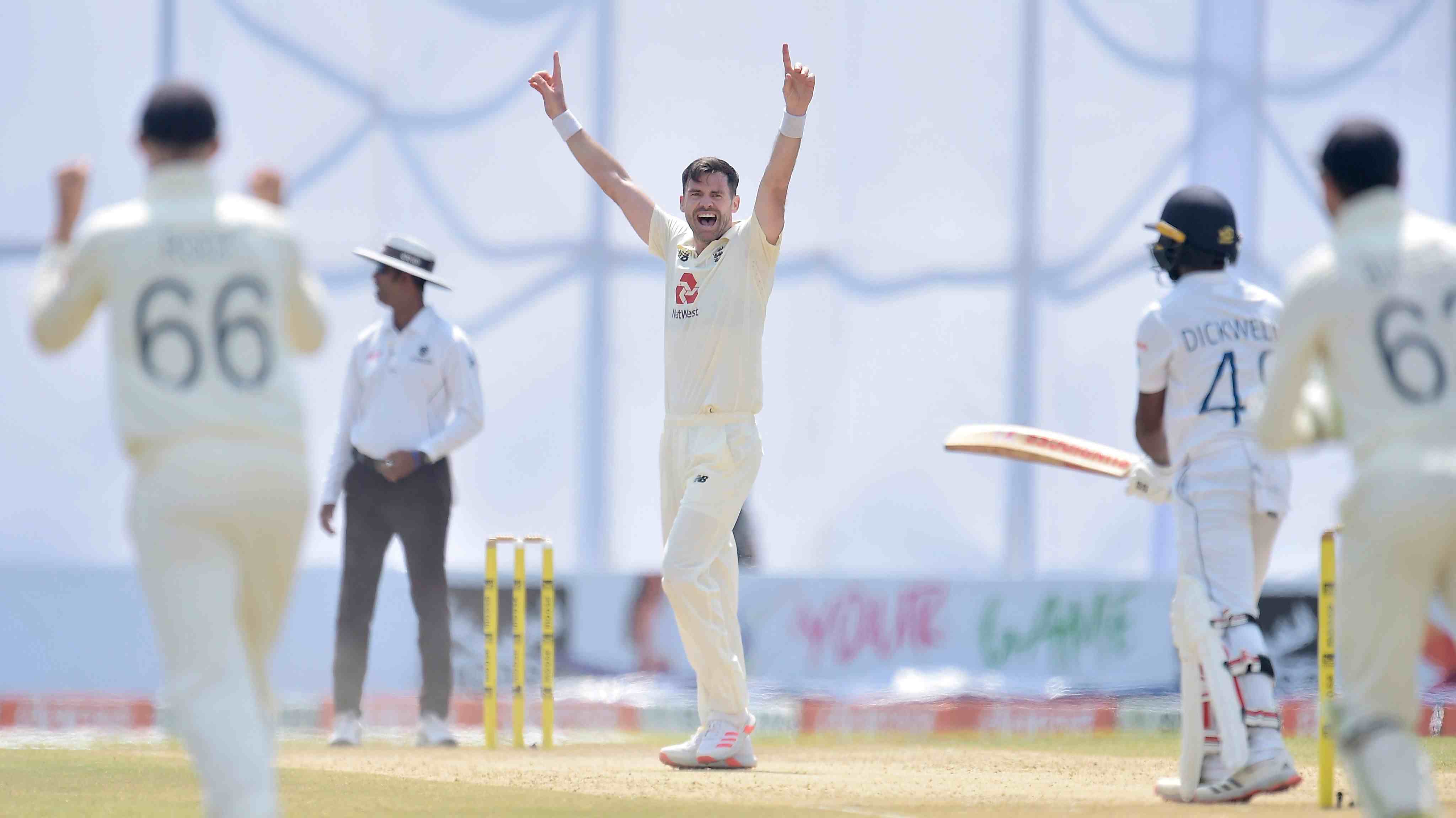 James Anderson in action vs Sri Lanka in 2021 (X)