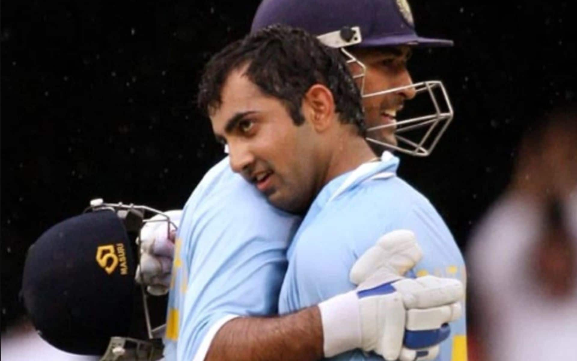 MS Dhoni and Gautam Gambhir in 2008 (x.com)