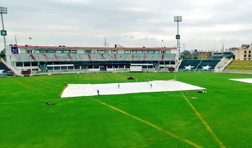 Ground covered in Pindi Stadium [X]